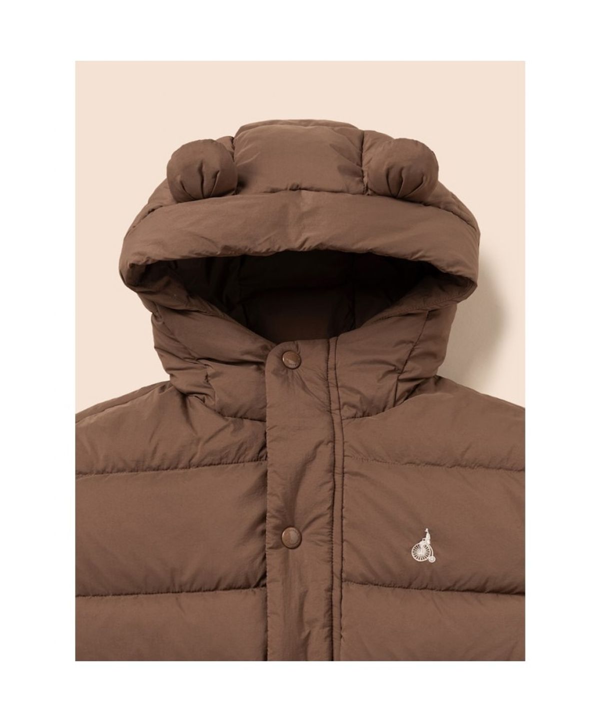 빈폴 키즈(BEANPOLE KIDS) 귀달이 중경량 다운  브라운 (BI5X38U01D) (BI5X38U01D)