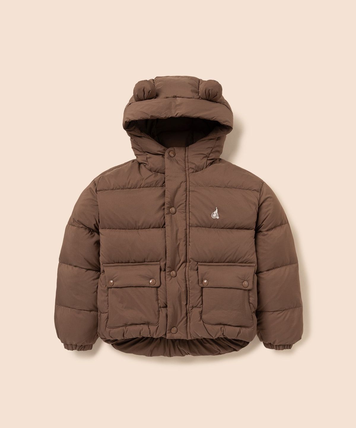빈폴 키즈(BEANPOLE KIDS) 귀달이 중경량 다운  브라운 (BI5X38U01D) (BI5X38U01D)