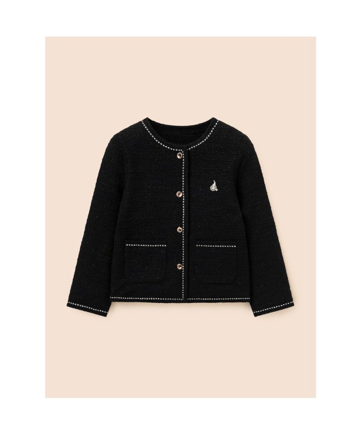 빈폴 키즈(BEANPOLE KIDS) 클래식 저지 트위드 재킷&치마바지 투피스 세트  블랙 (BI5971G925)