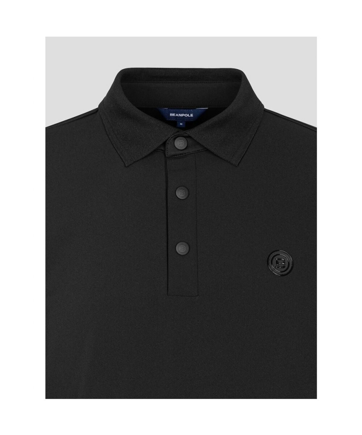 빈폴골프(BEANPOLE GOLF) 남성 우븐 맨투맨 칼라 티셔츠 - 블랙
