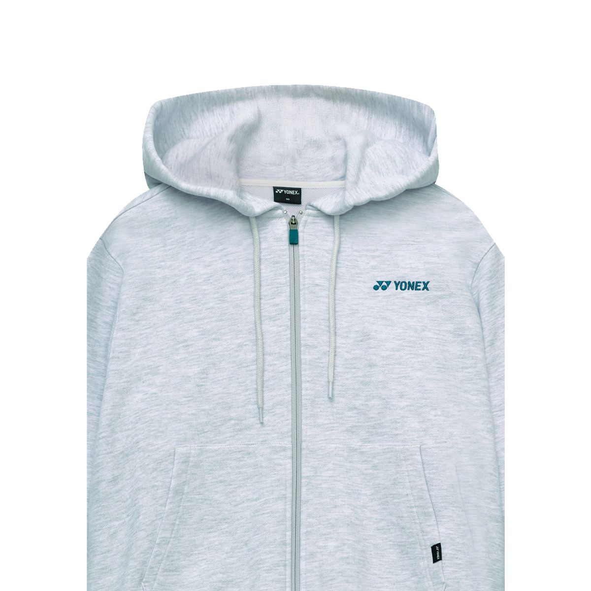 요넥스(YONEX) 253TH002U 멜란지 화이트 공용 투웨이 오버핏 후드 짚업