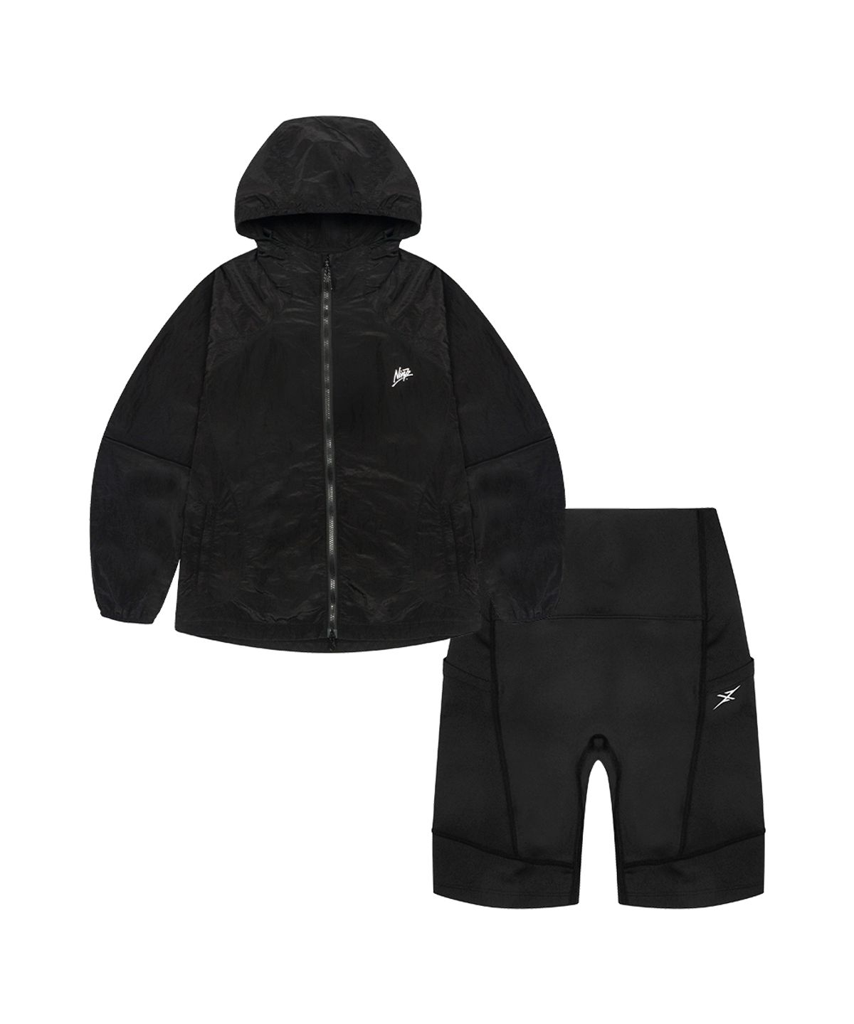 나인제트(NINEZ) [SET] 커브 라인 라이트 윈드브레이커 셋업 (2color) ANZJK01HS ANZSPT01HS