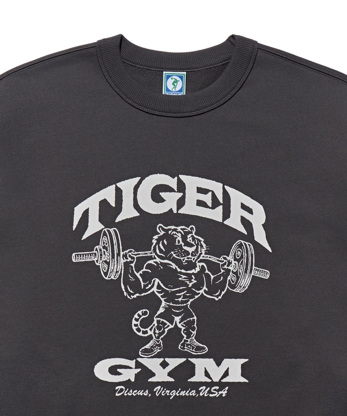 디스커스 애슬레틱(DISCUS ATHLETIC) [2COLORS] 타이거 짐 스웨트 셔츠