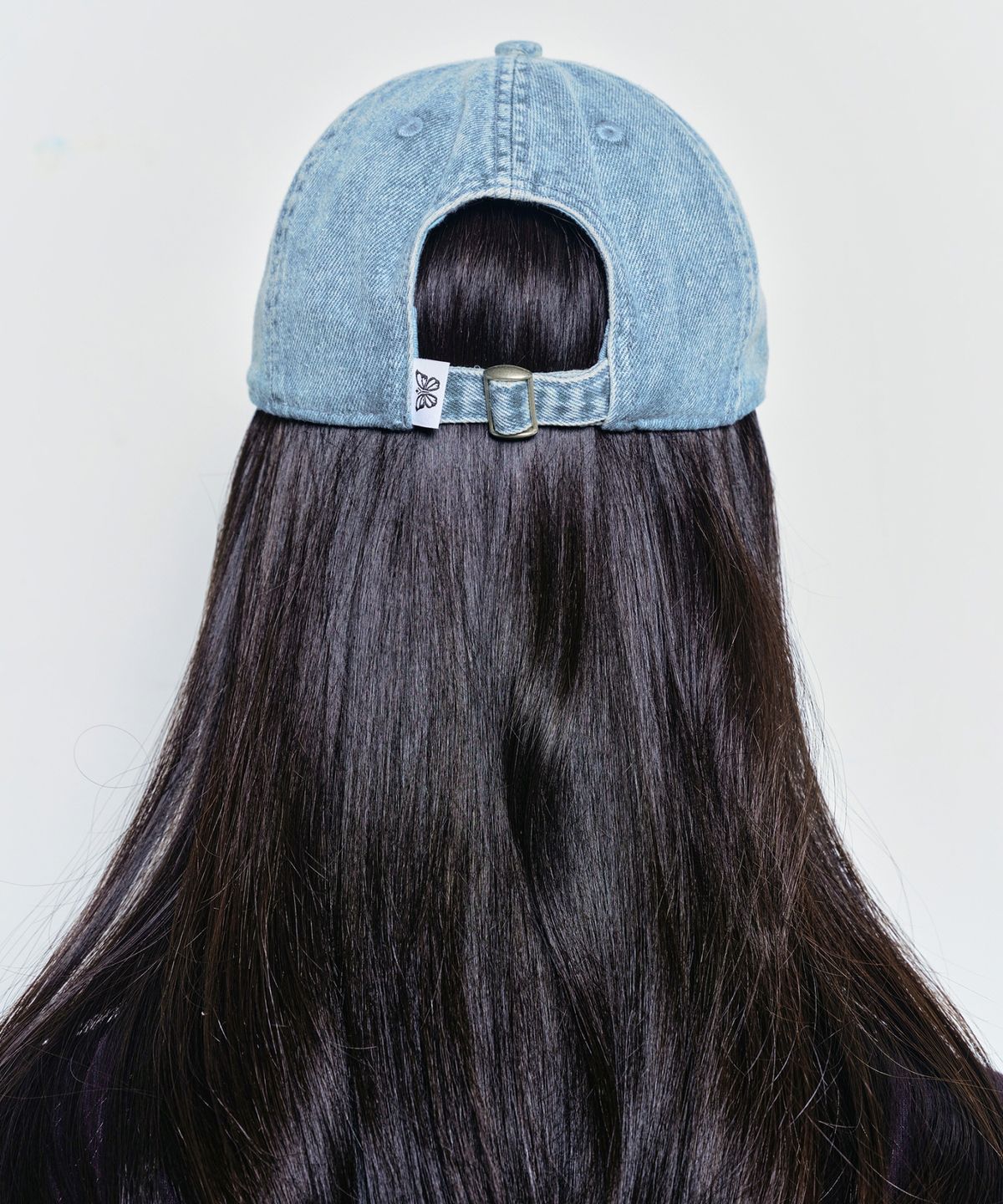 닉앤니콜(NICK&NICOLE) DESTROYED HEART DENIM BALL CAP_BLUE