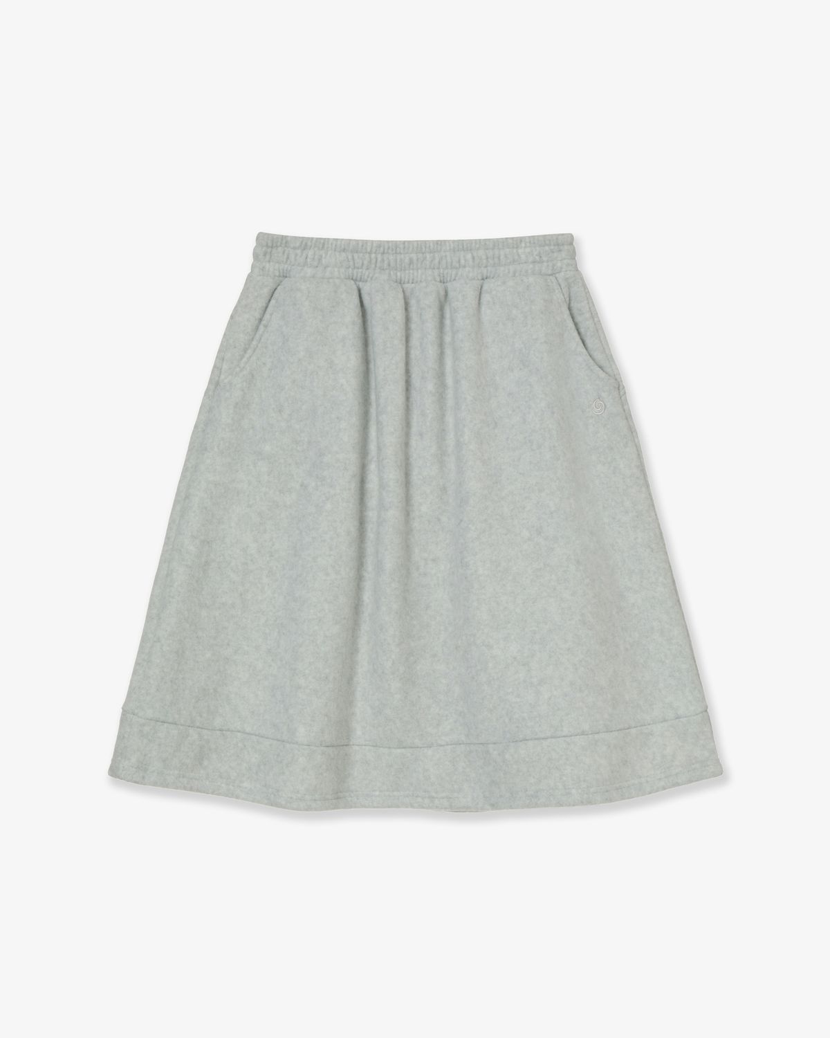 에이이에이이(AEAE) BALLOON FLEECE SKIRT [LIGHT GREY]