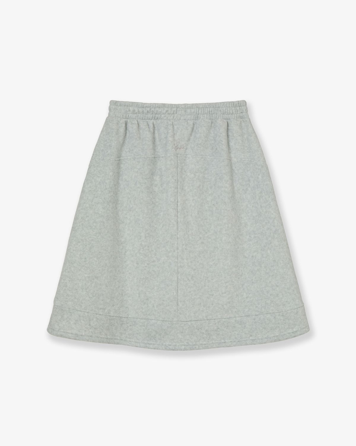 에이이에이이(AEAE) BALLOON FLEECE SKIRT [LIGHT GREY]