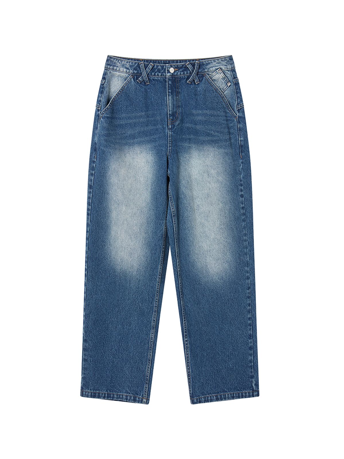 엔와이엑스엑스(NYXX) DALGOMM DENIM PANTS WASHED BLUE