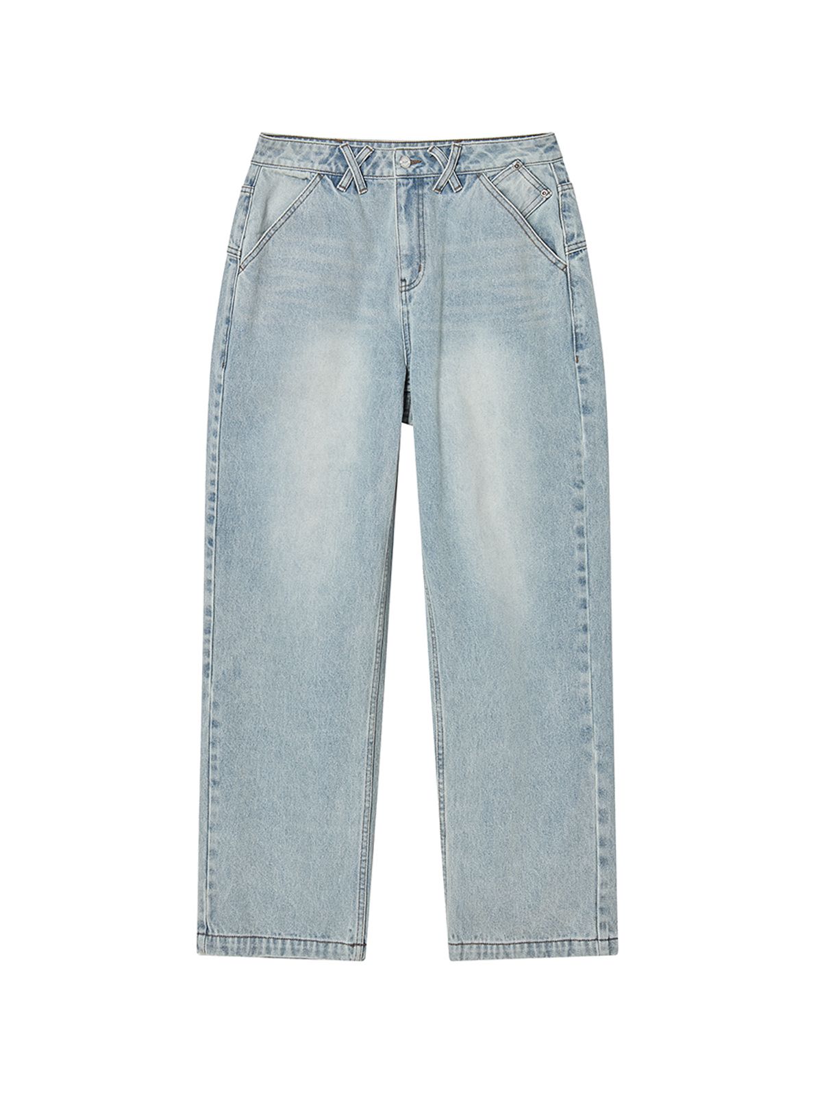 엔와이엑스엑스(NYXX) DALGOMM DENIM PANTS ASH BLUE