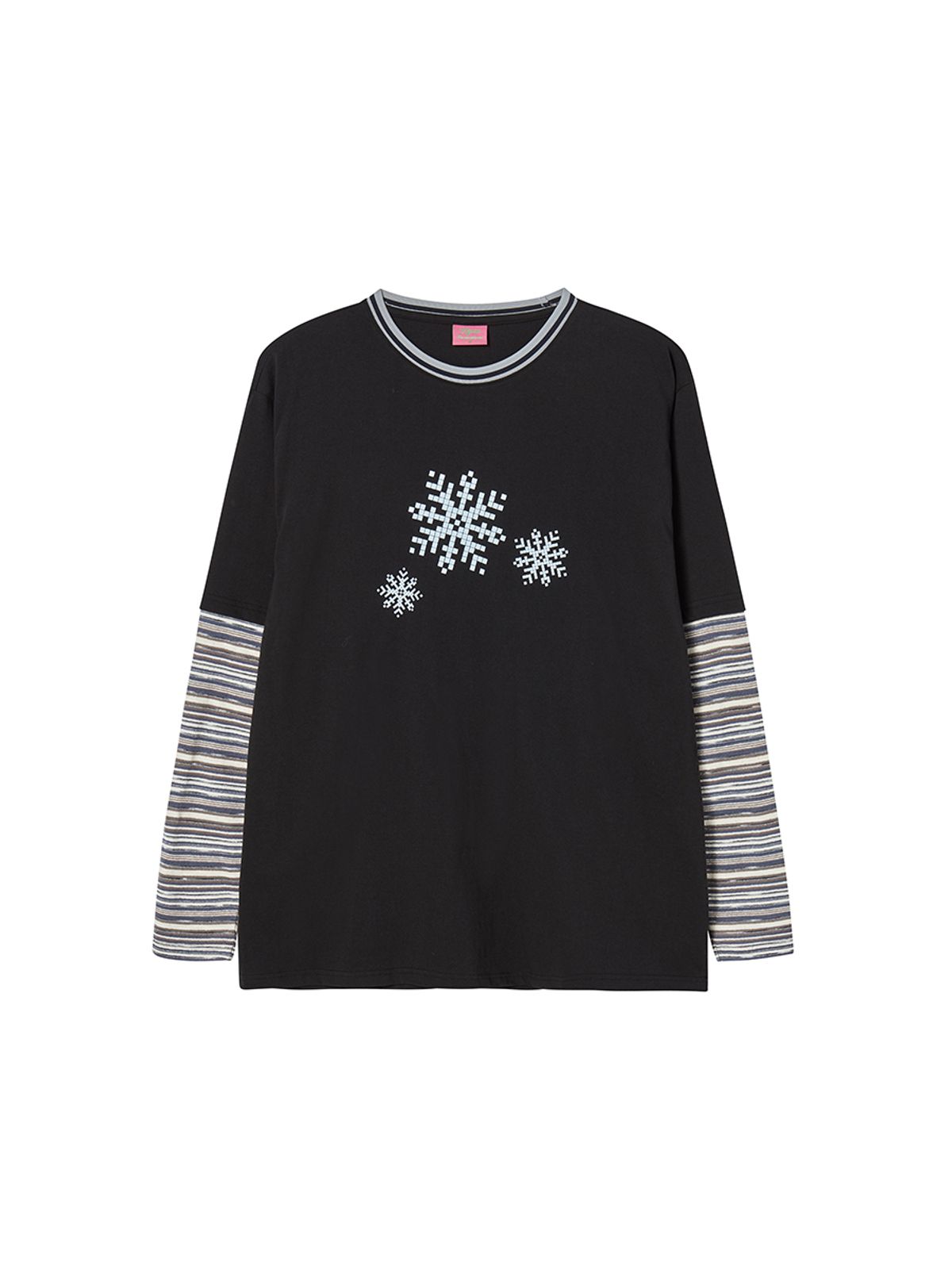 엔와이엑스엑스(NYXX) KNITTED LAYERED L/S BLACK