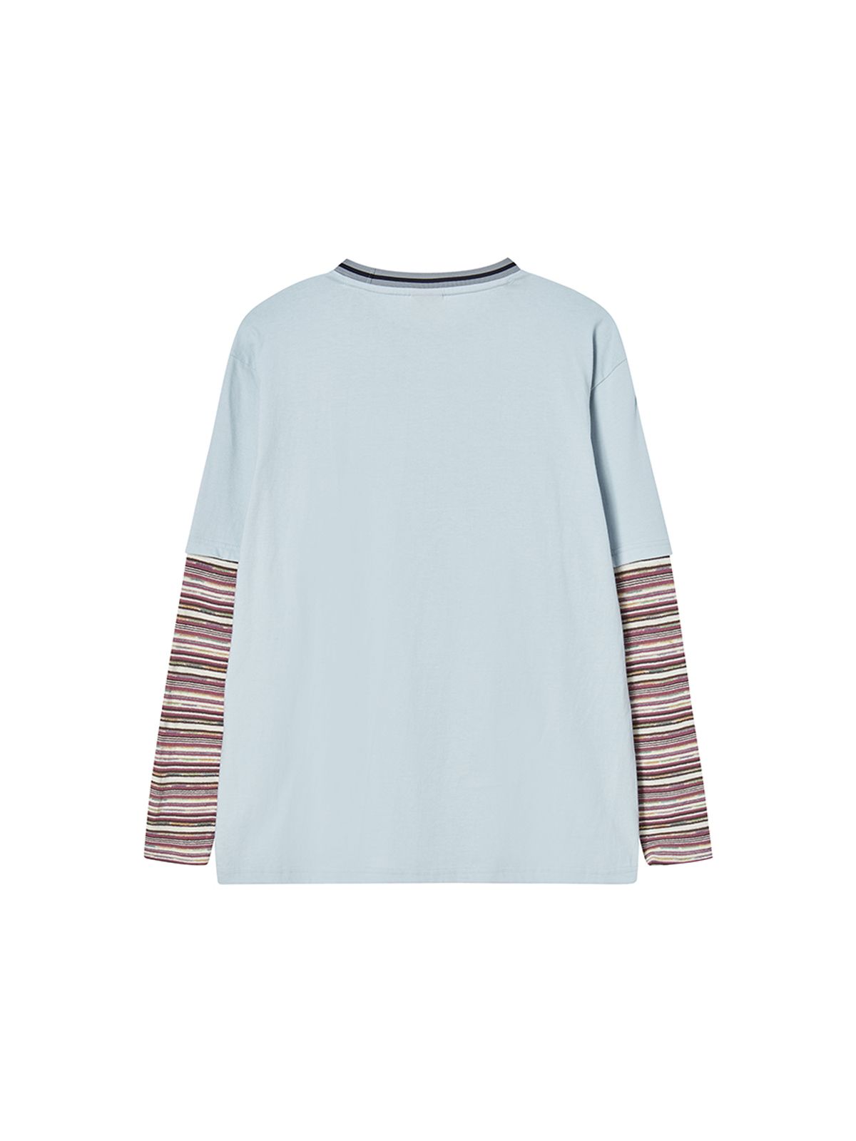 엔와이엑스엑스(NYXX) KNITTED LAYERED L/S LIGHT BLUE