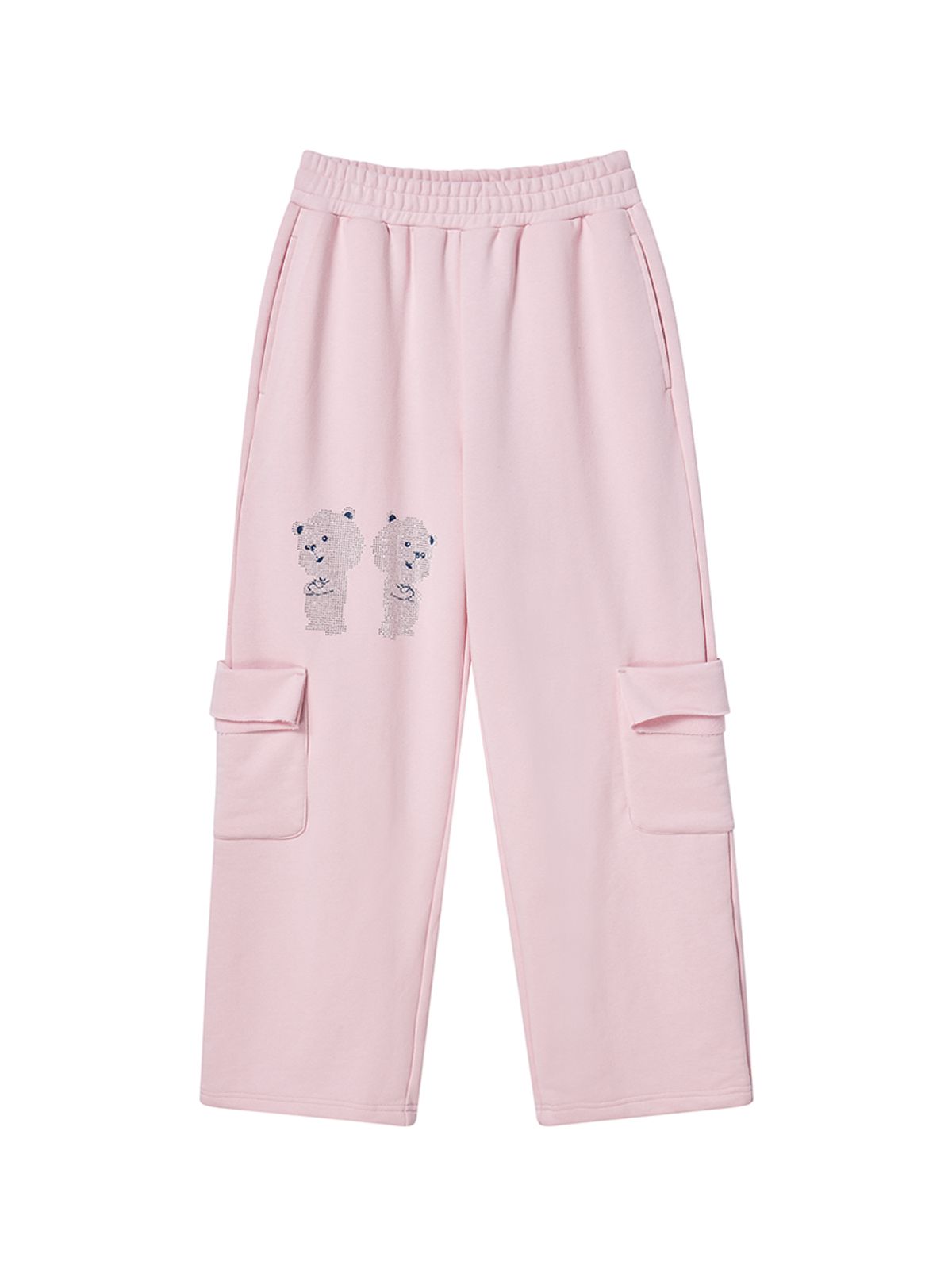엔와이엑스엑스(NYXX) RHINESTONE DALGOMM JOGGER PANTS PINK