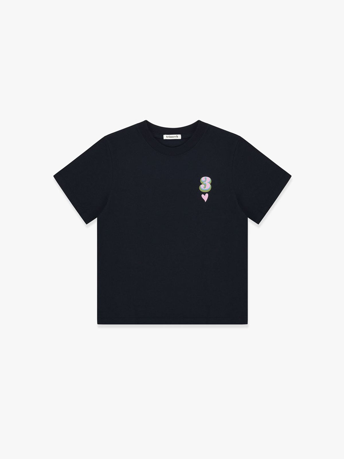트리마치(TRIMARCH) Tri / Heart T-shirt / Navy