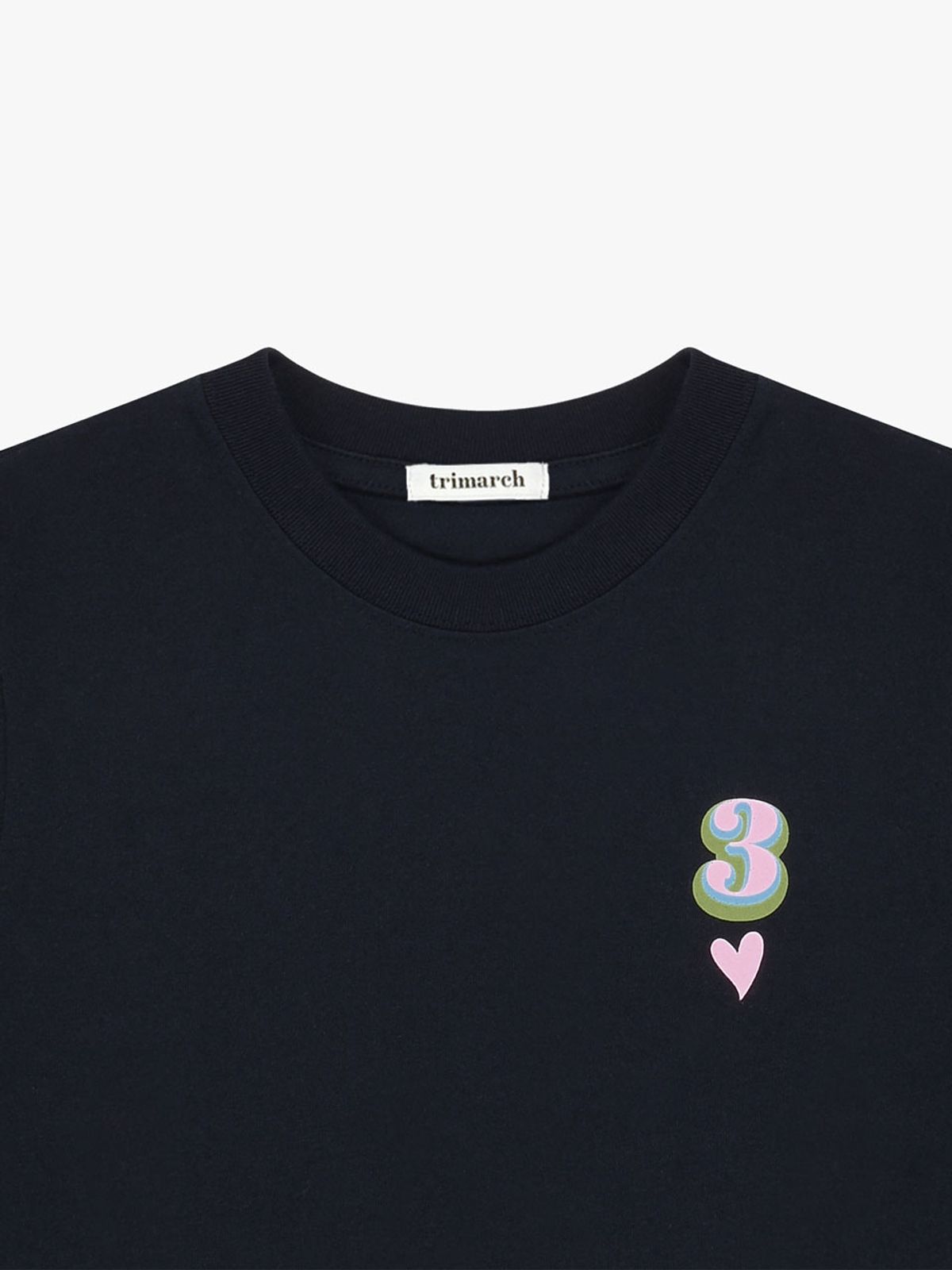 트리마치(TRIMARCH) Tri / Heart T-shirt / Navy