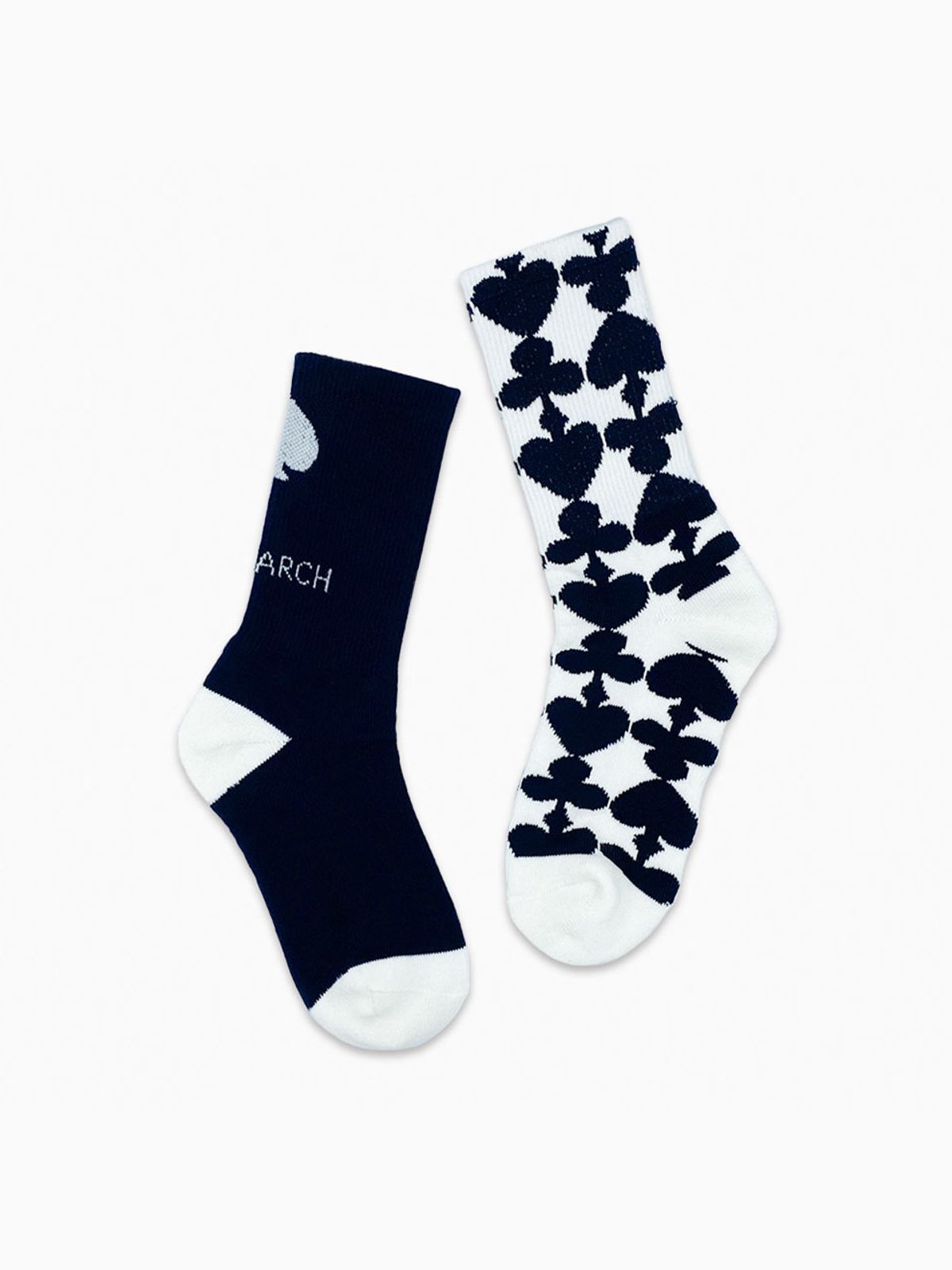 트리마치(TRIMARCH) Tri / Triple Pattern Long Socks / Navy