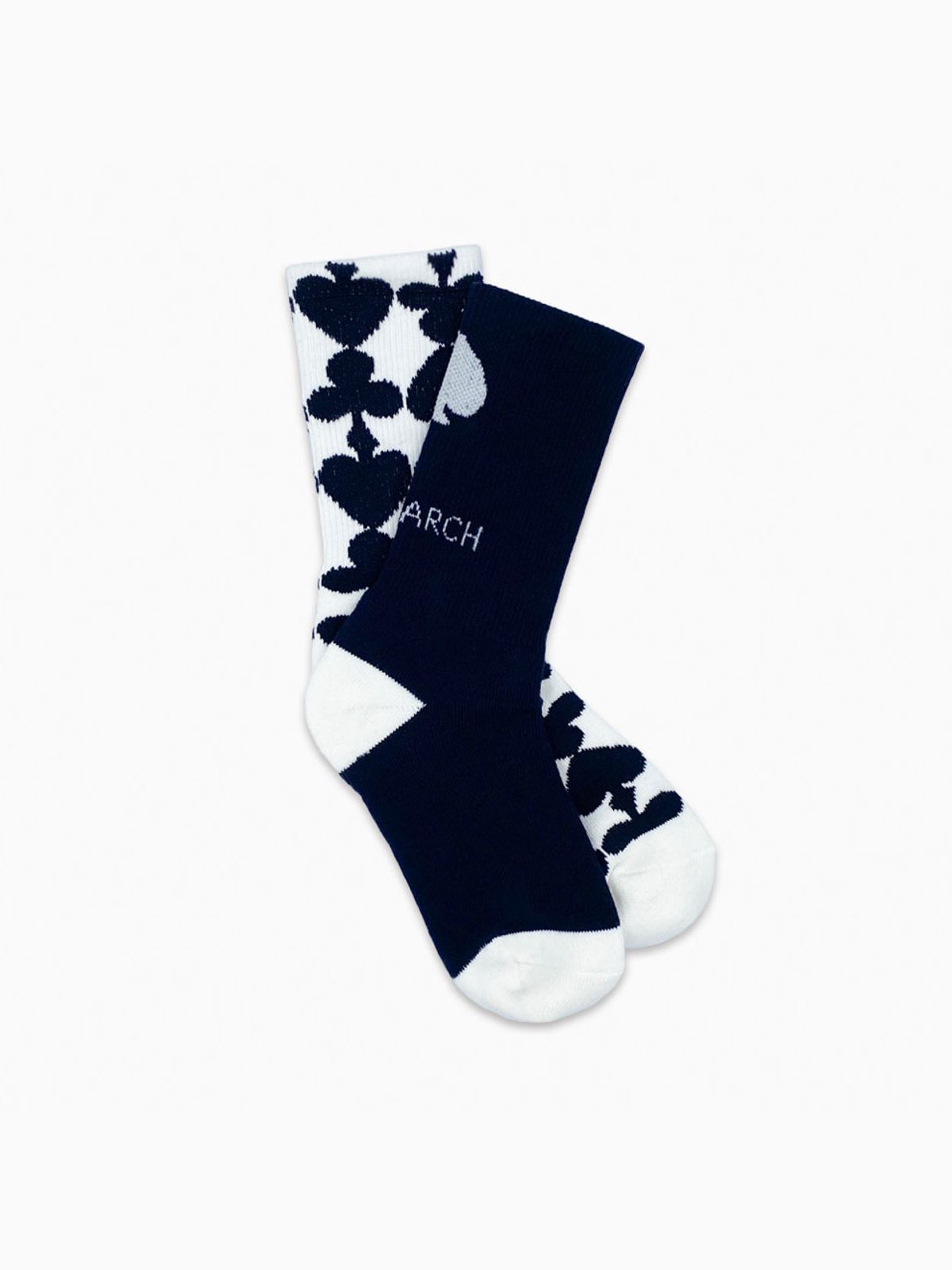 트리마치(TRIMARCH) Tri / Triple Pattern Long Socks / Navy