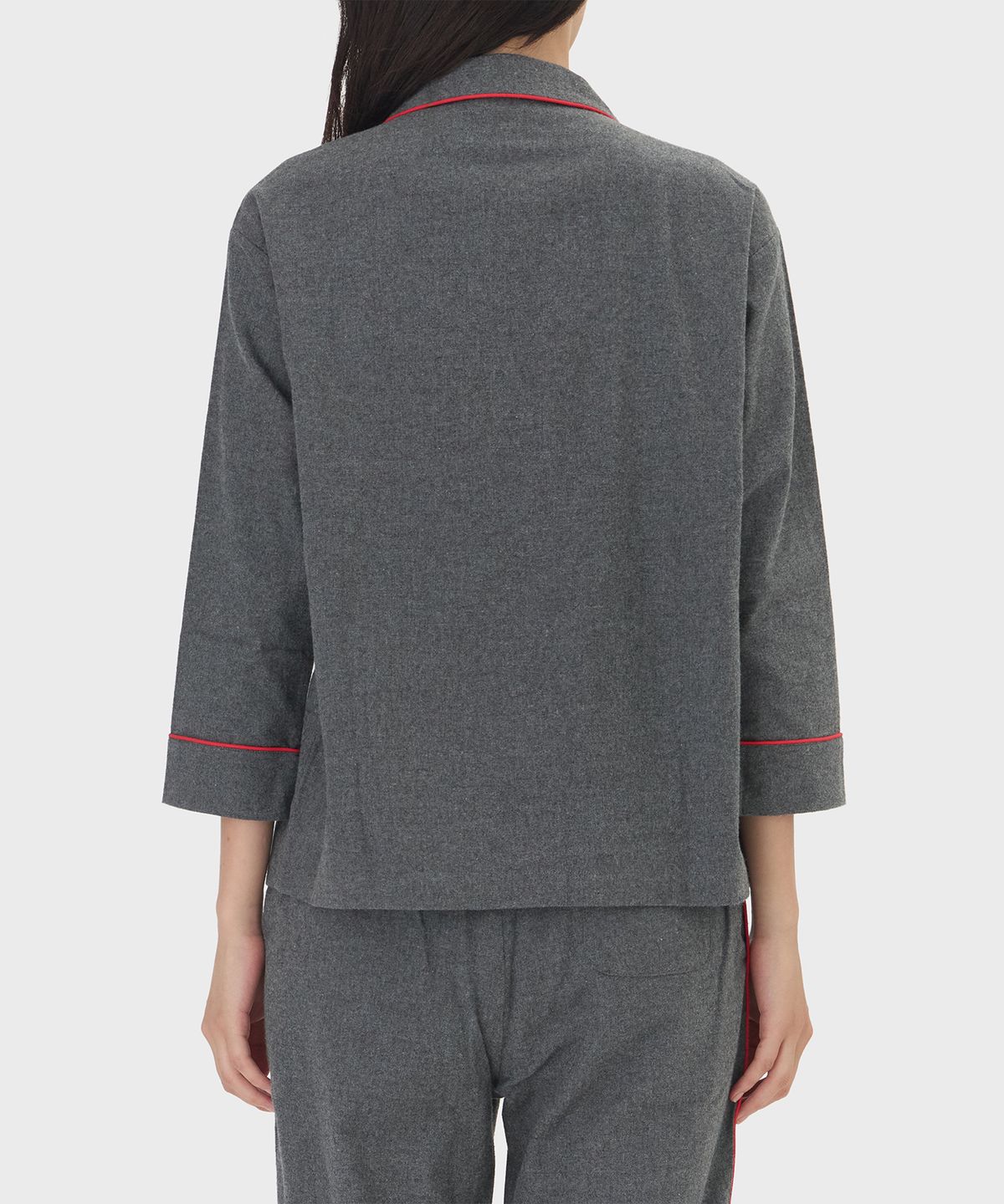 슬리피 존스(SLEEPY JONES) (W) 마리나 파자마 세트 차콜 그레이 플란넬 MARINA PAJAMA SET CHARCOAL GREY FLANNEL