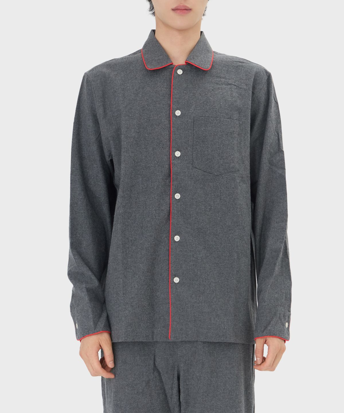 슬리피 존스(SLEEPY JONES) (M) 헨리 파자마 세트 차콜 그레이 플란넬 HENRY PAJAMA SET CHARCOAL GREY FLANNEL