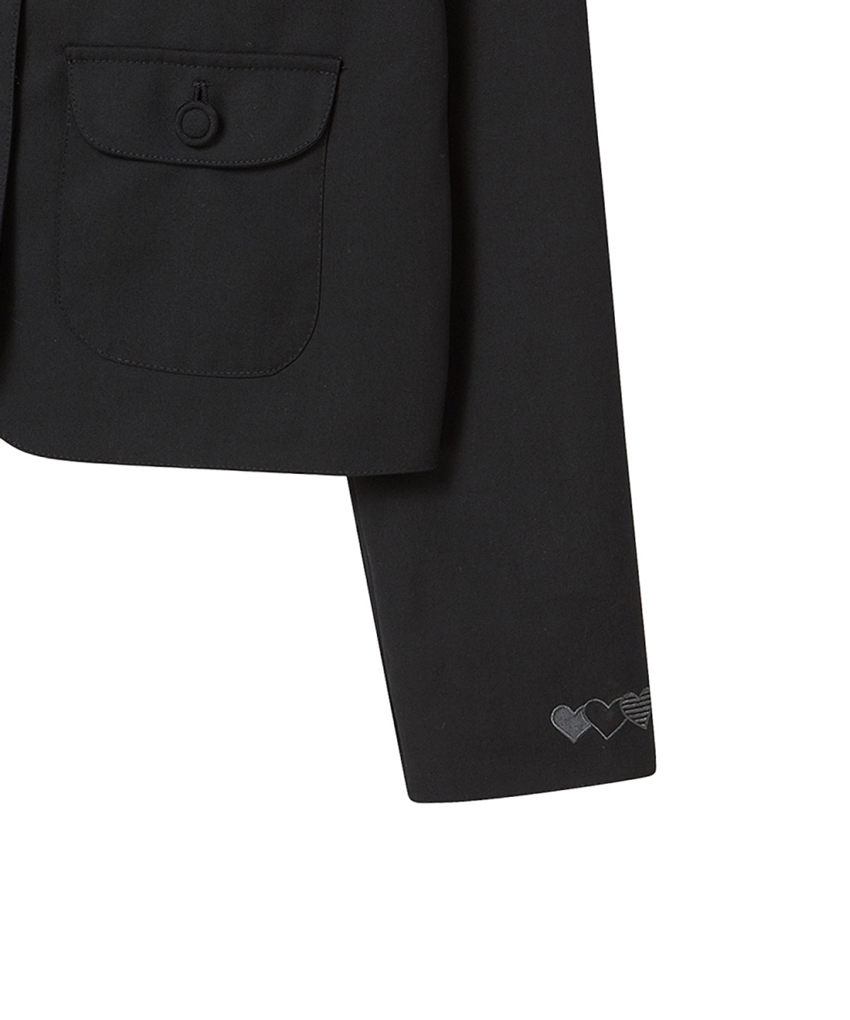 로긴 앤 로지(ROGIN N ROSIE) [Set] Heart Button Point Set-up Black