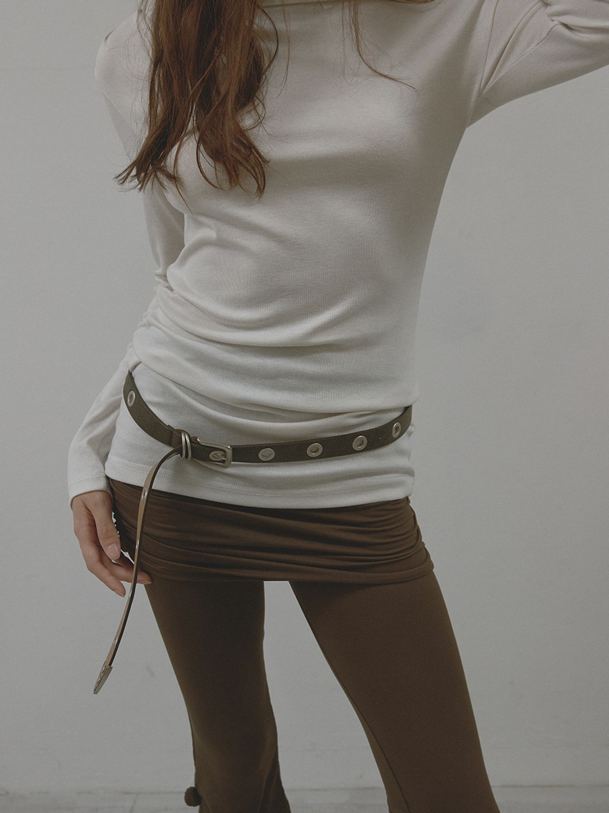 아수라(ASURA) FOLD ONE SHOULDER T (IVORY)