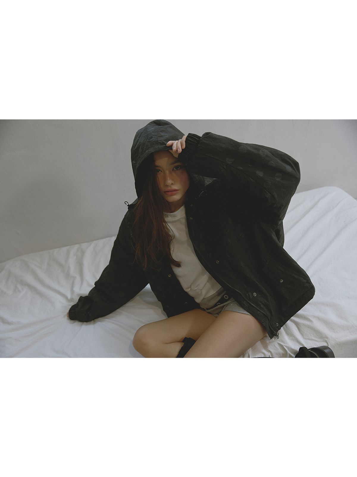 아수라(ASURA) PATTERN DUO BOMBER JACKET (BLACK DOT)