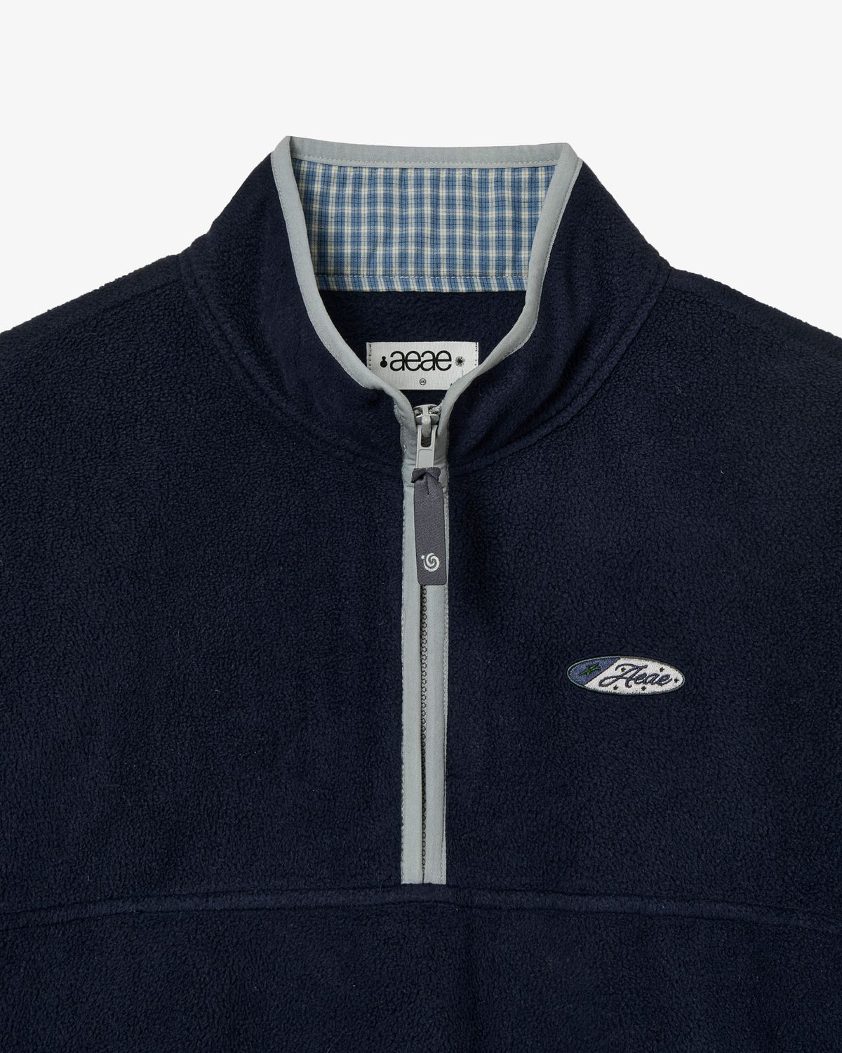 에이이에이이(AEAE) SYMBOL FLEECE ANORAK [NAVY]