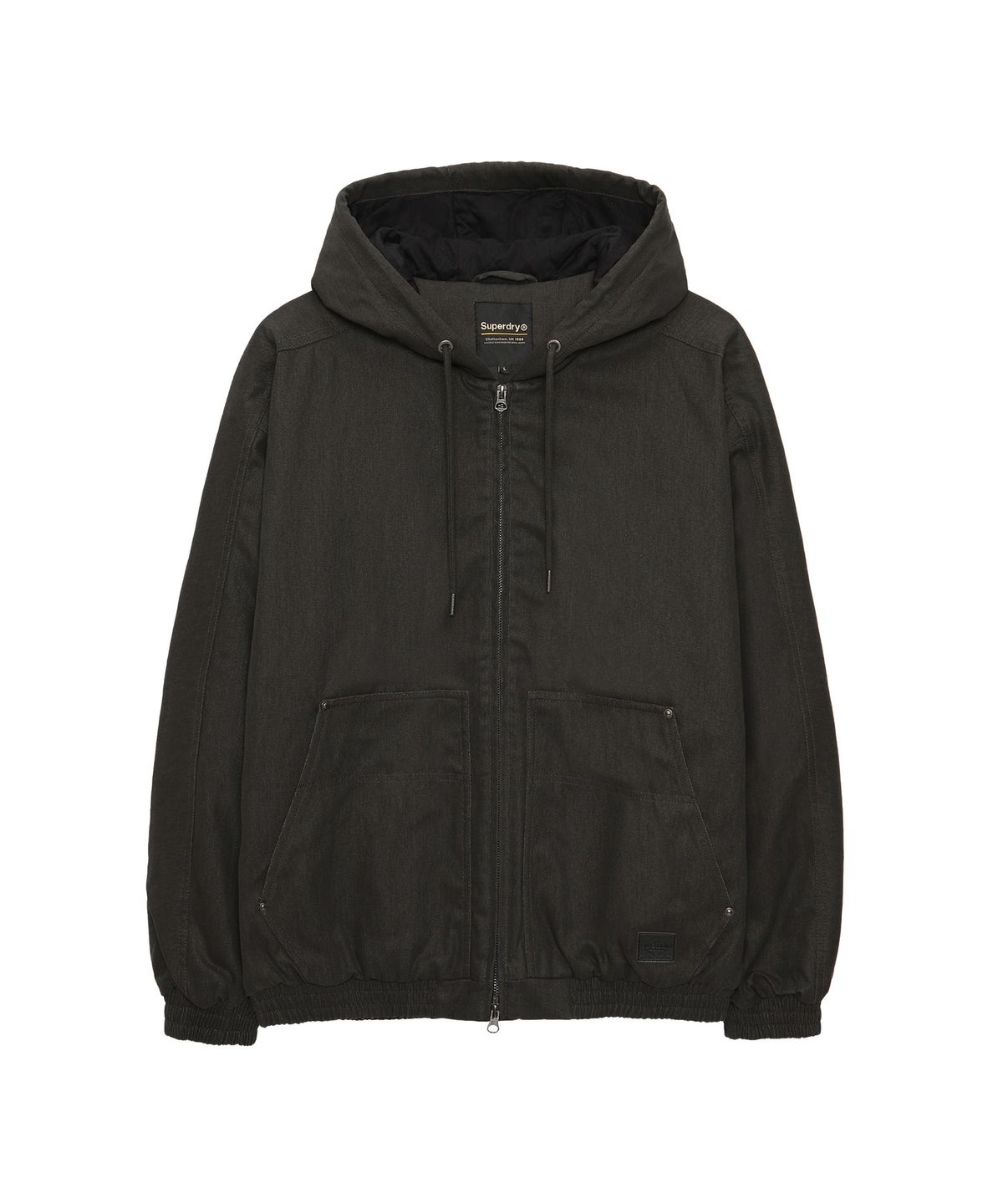 슈퍼드라이(SUPERDRY) 빈티지 후드 자켓 블랙 SDMJPFP23BLK