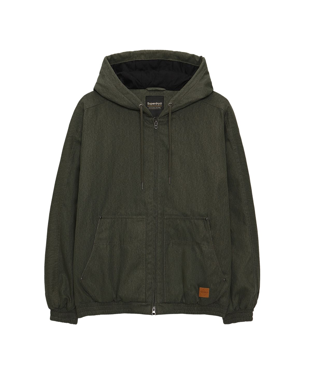 슈퍼드라이(SUPERDRY) 빈티지 후드 자켓 카키