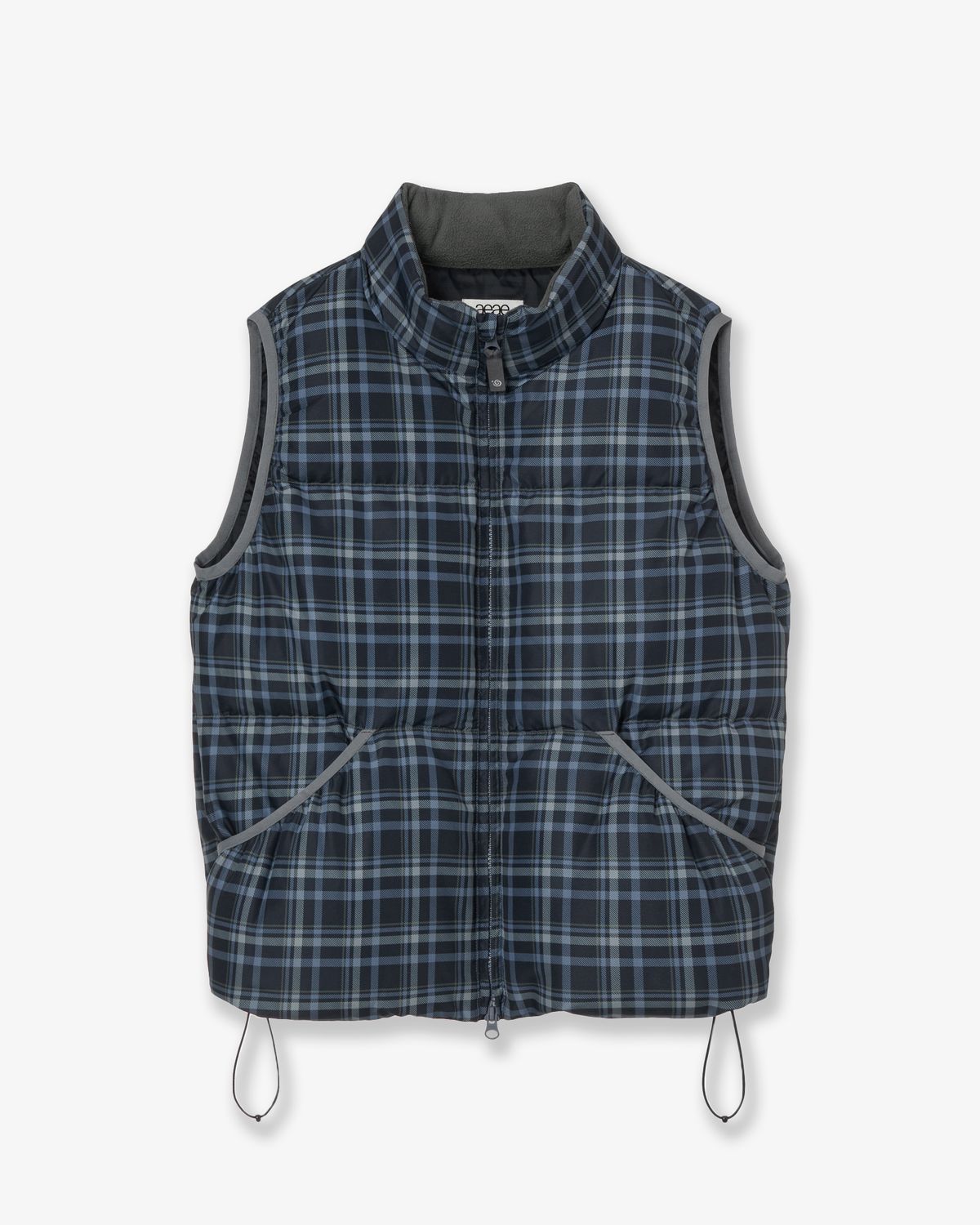 에이이에이이(AEAE) CHECK PADDED VEST [BLUE]