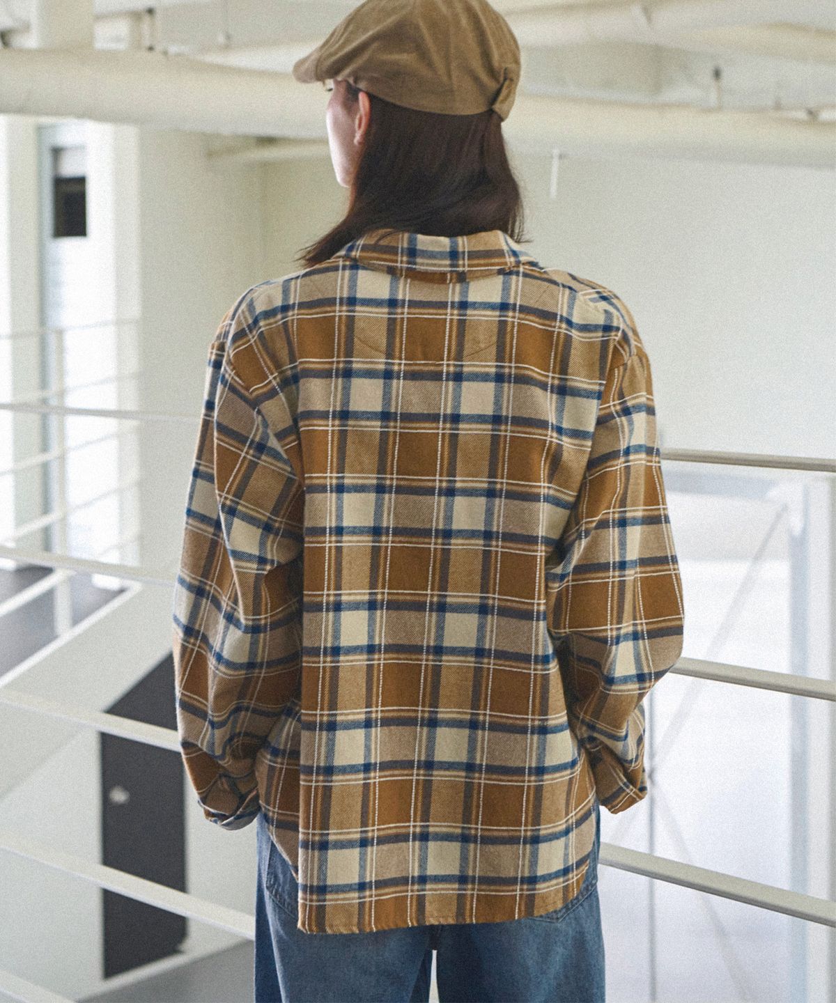 슬로우롤리(SLOWLOLLI) Cozy plaid check shirt_3 Colors