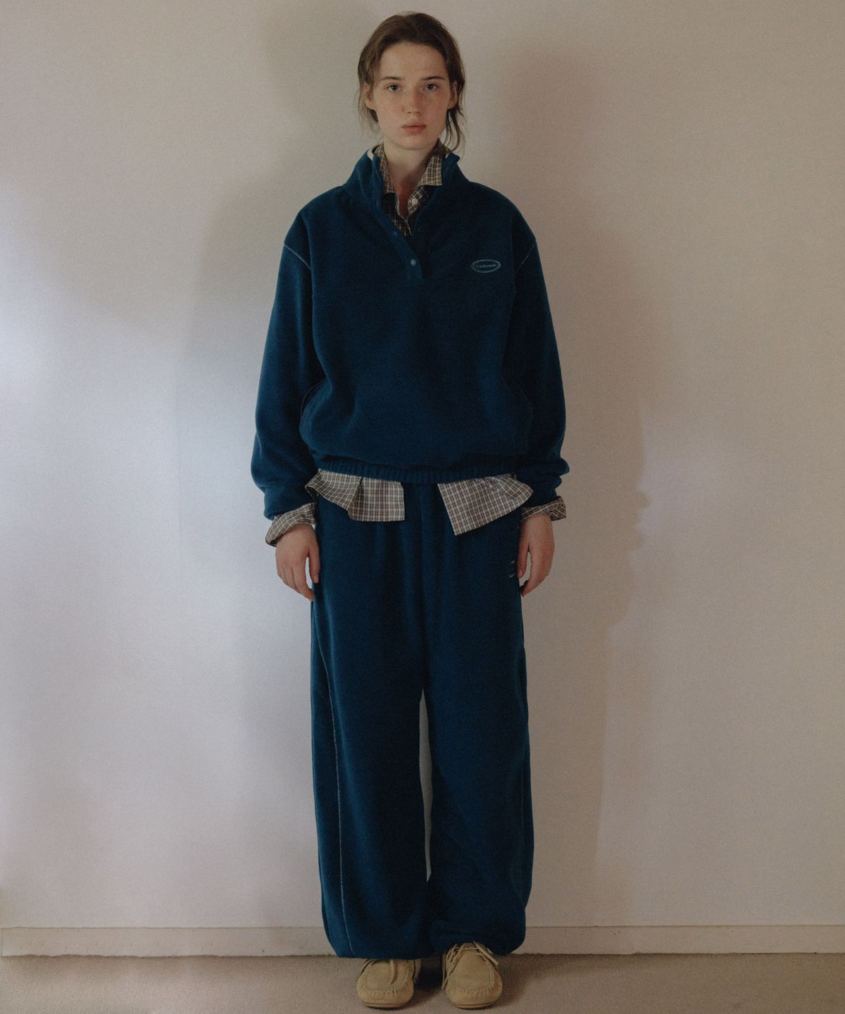 앤니즈(ANDNEEDS) Jeff fleece pants (blue)