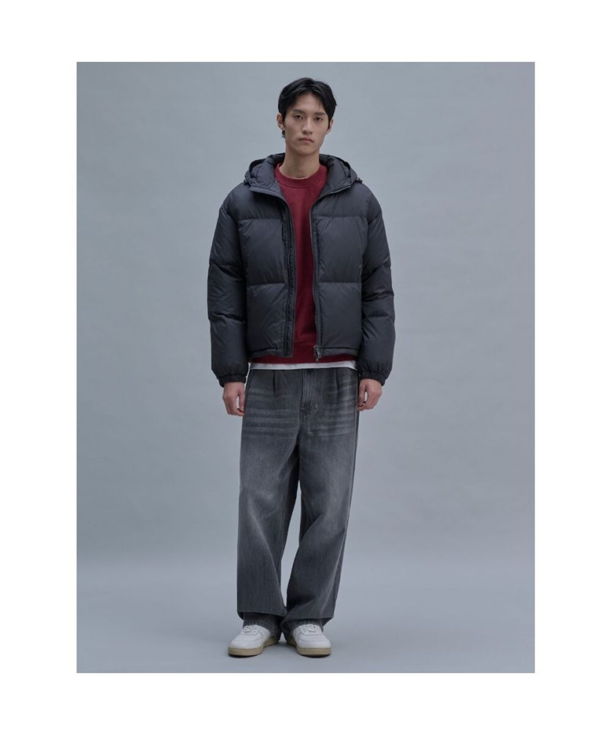시프트지(SHIFT.G) Essential Hood Down Parka  Ash