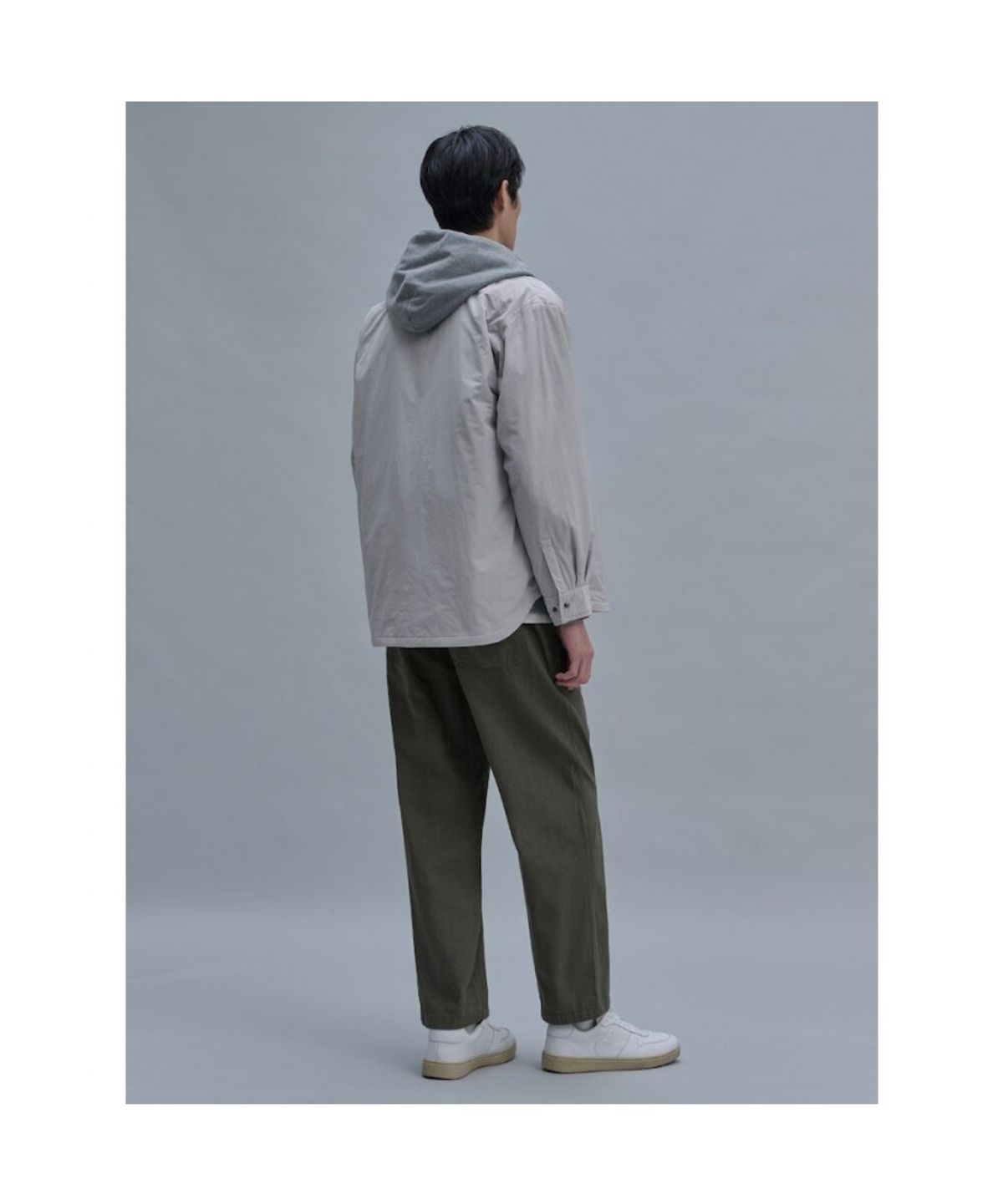 시프트지(SHIFT.G) Padded Utility Work Shirts  Light Grey