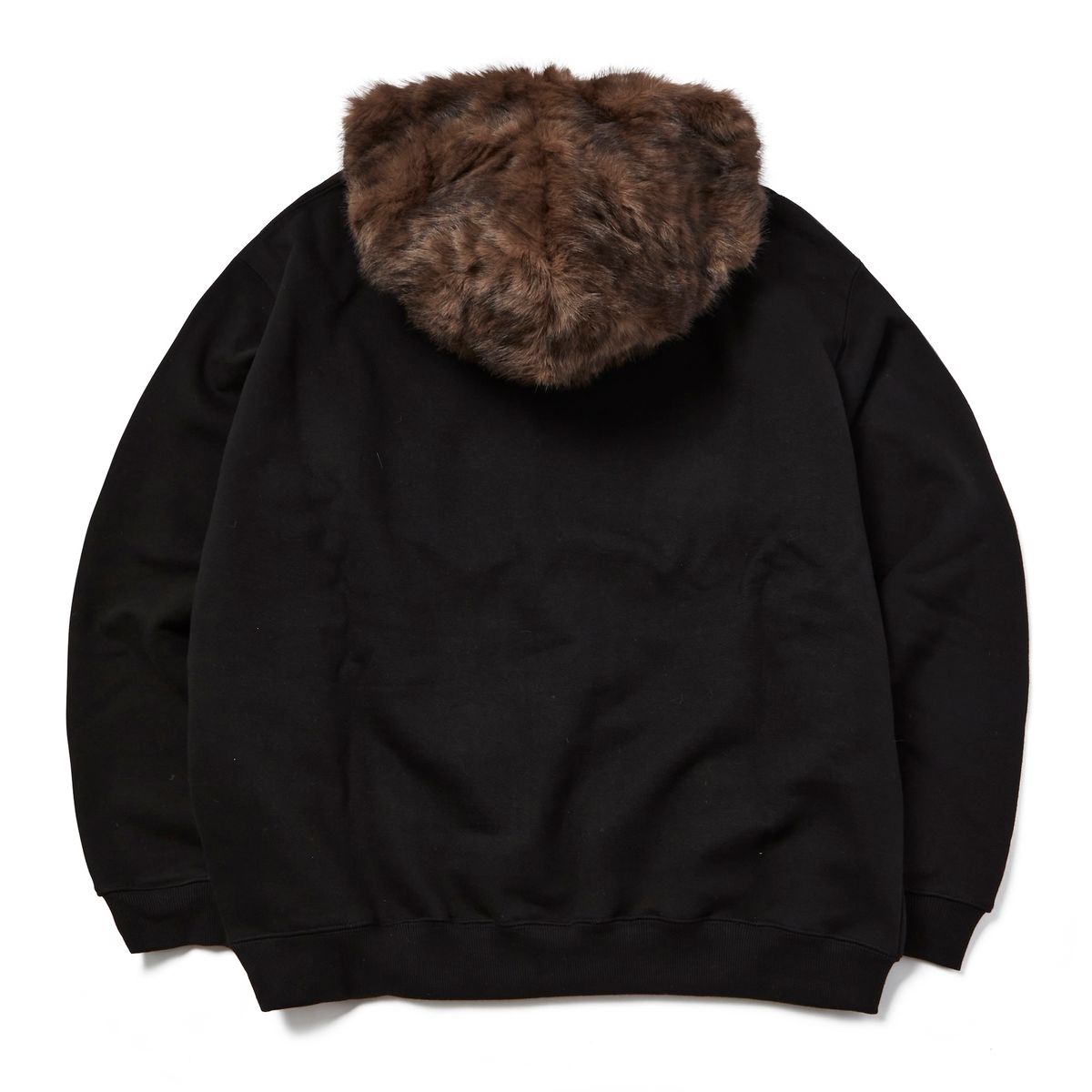 가먼츠팹(GARMENTS FAB) Old English Fur Hoodie (BLACK)