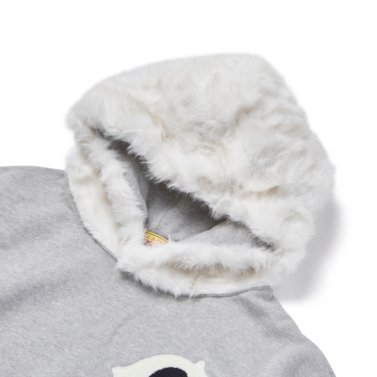 가먼츠팹(GARMENTS FAB) Old English Fur Hoodie (MELANGE GRAY)
