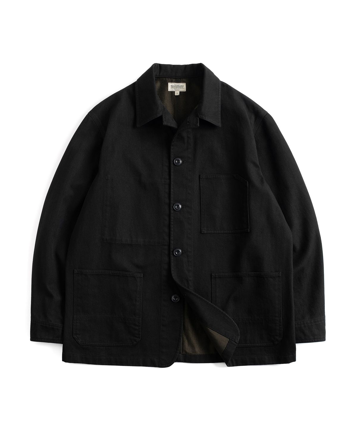 와일드 브릭스(WILD BRICKS) W24 CHORE JACKET & OFFICER PANTS (black)
