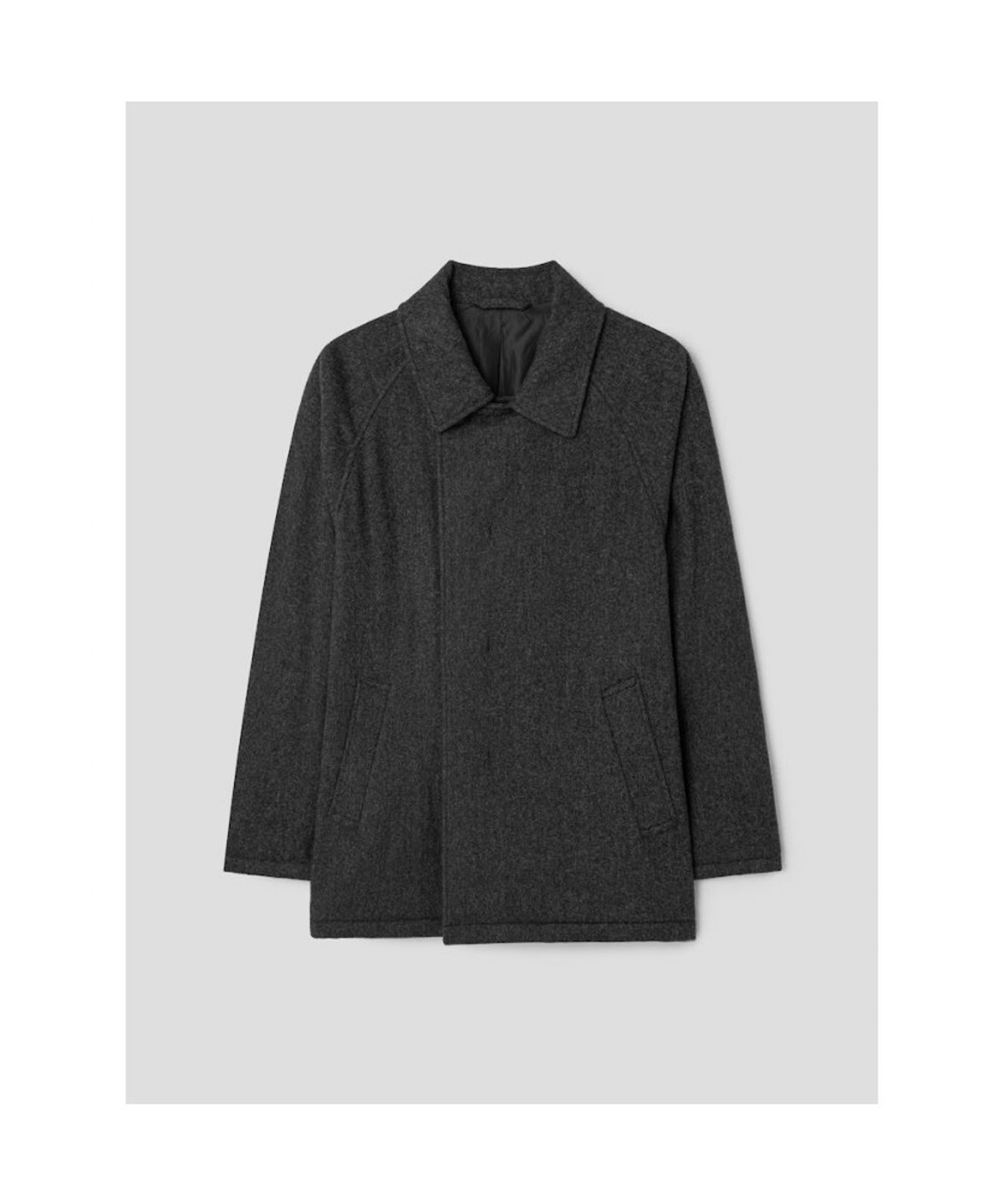 시프트지(SHIFT.G) Wool Padded Half Coat  Ash