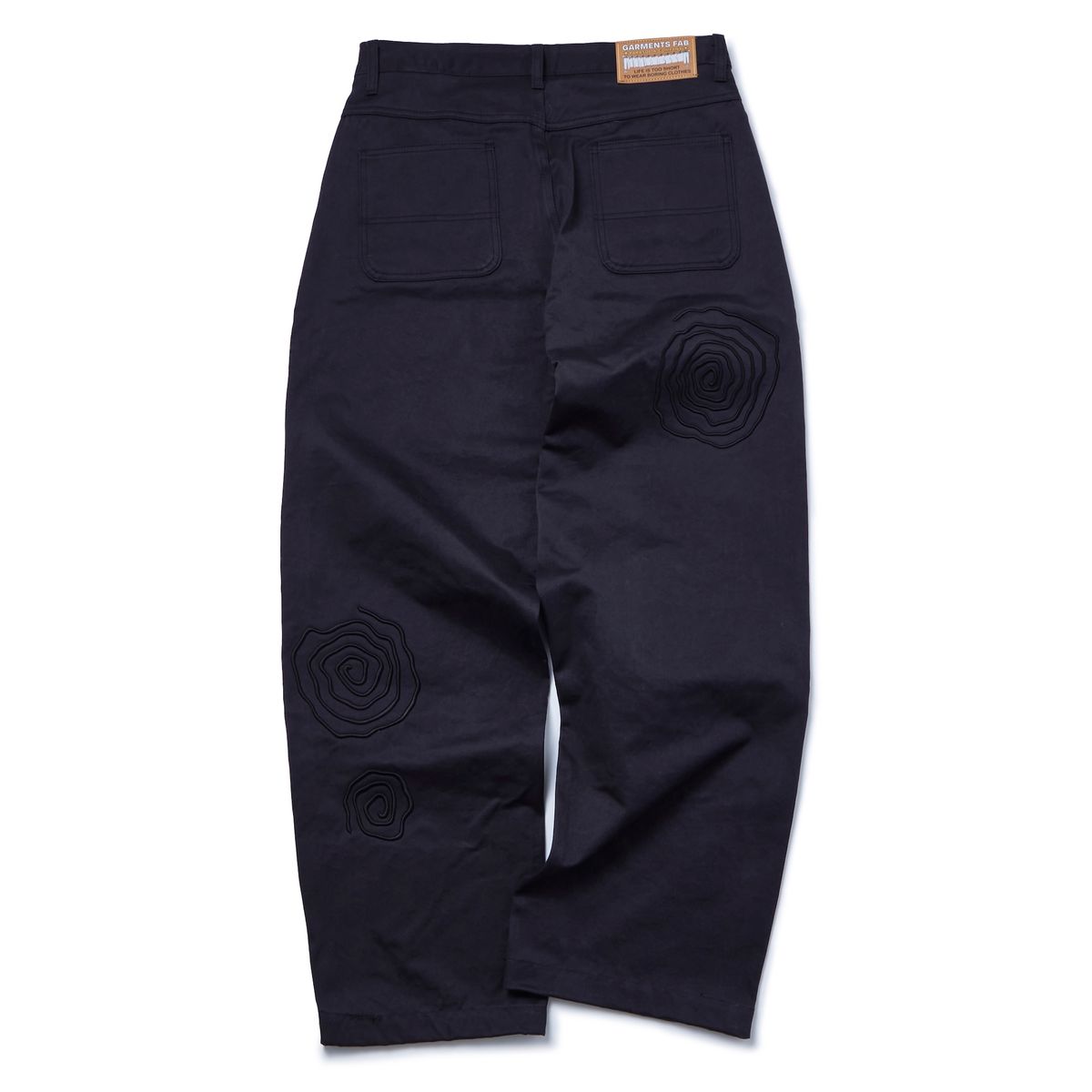 가먼츠팹(GARMENTS FAB) Spiral Rubber EMB Pants (BLACK)