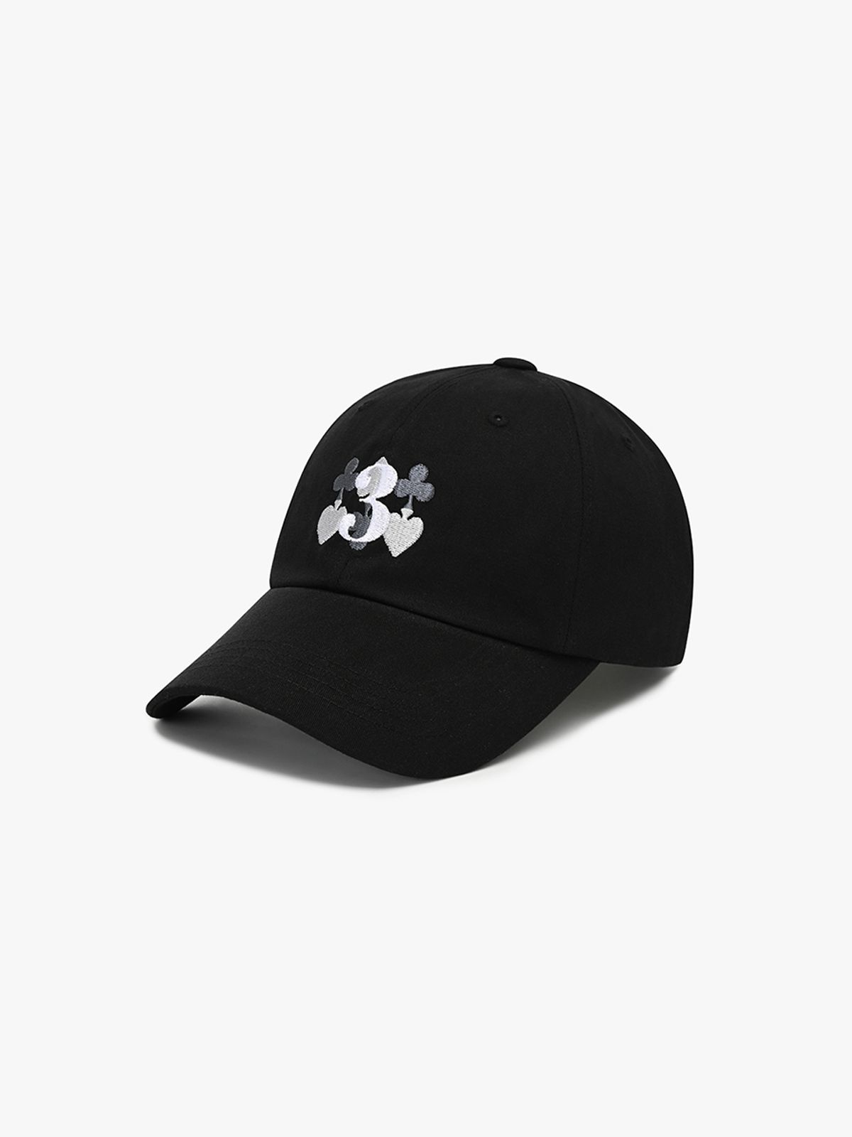 트리마치(TRIMARCH) Tri / Triple Logo ball cap / Black