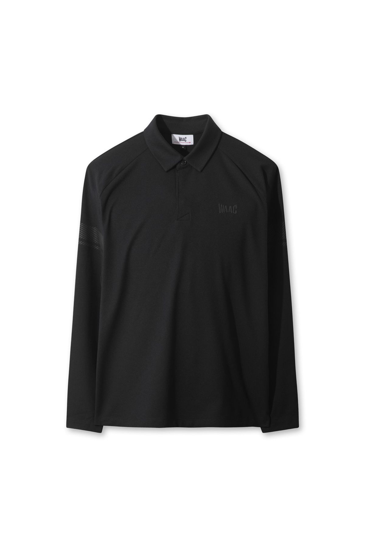 왁(WAAC) Men WAAC Stripe Point Fleece Polo WMTBW25702BKX