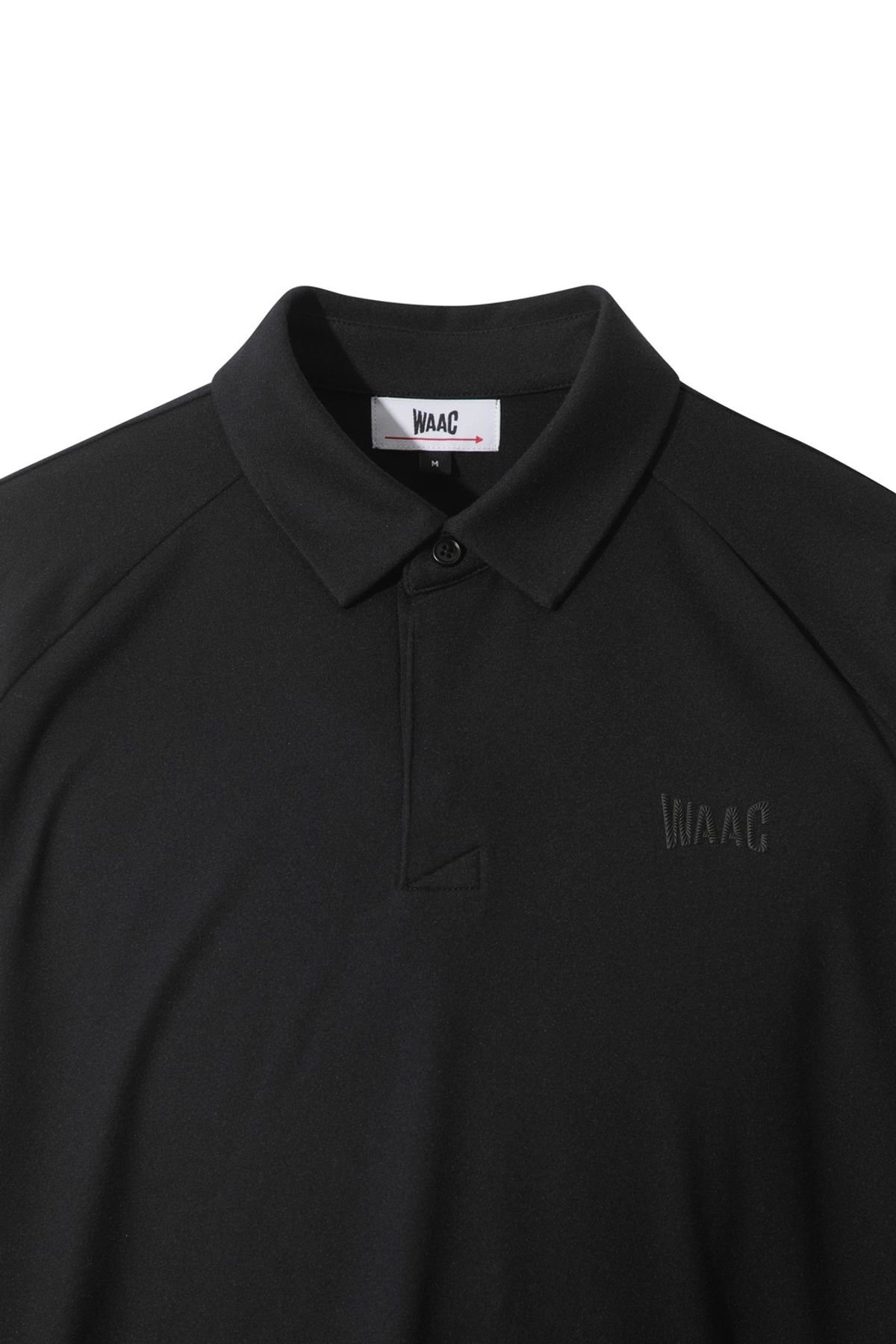 왁(WAAC) Men WAAC Stripe Point Fleece Polo WMTBW25702BKX