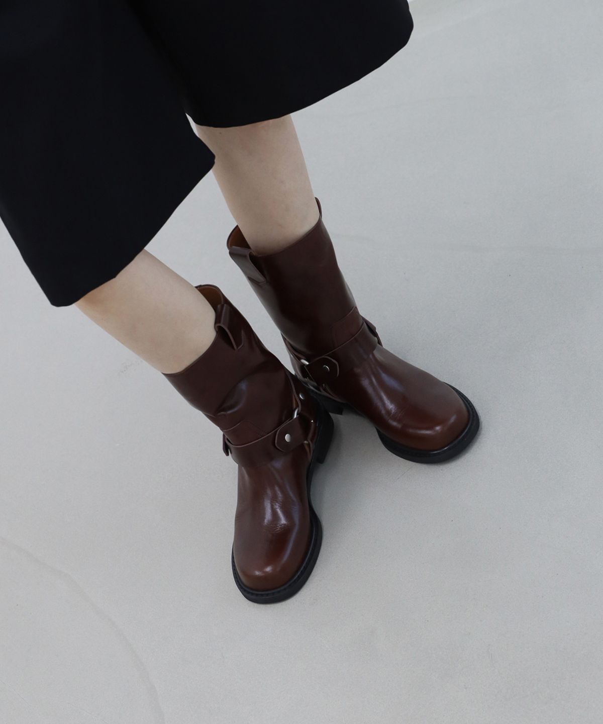 몰핀(MOLPIN) Moa mid boots_25526_brown