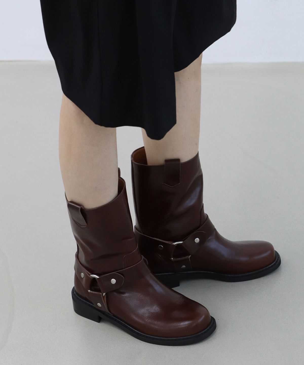 몰핀(MOLPIN) Moa mid boots_25526_brown