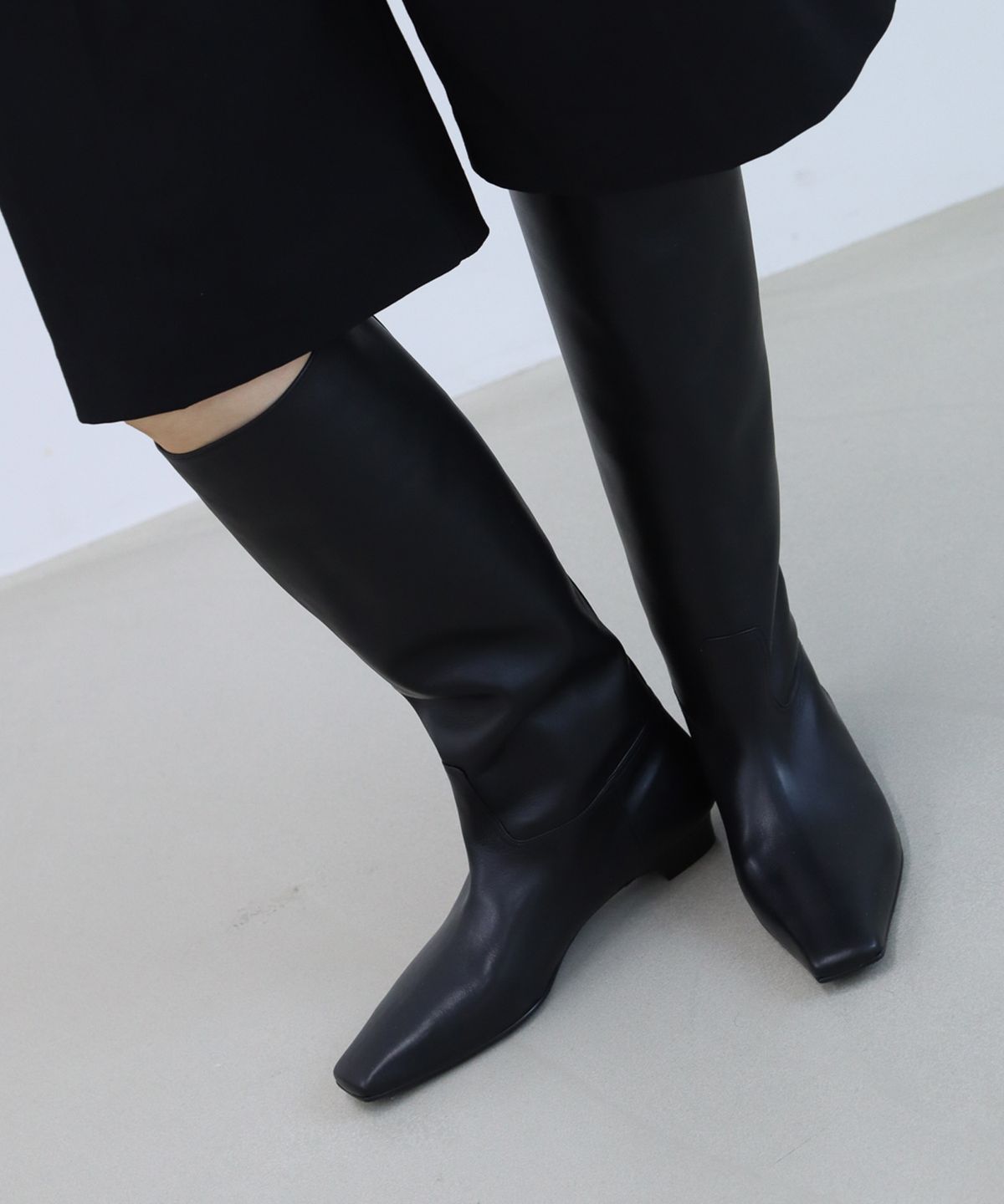 몰핀(MOLPIN) Shy long boots_25524_black