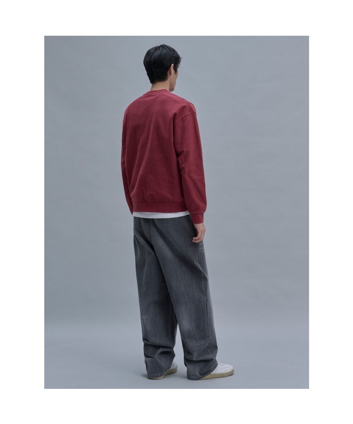 시프트지(SHIFT.G) Washed Color Sweatshirts  Red