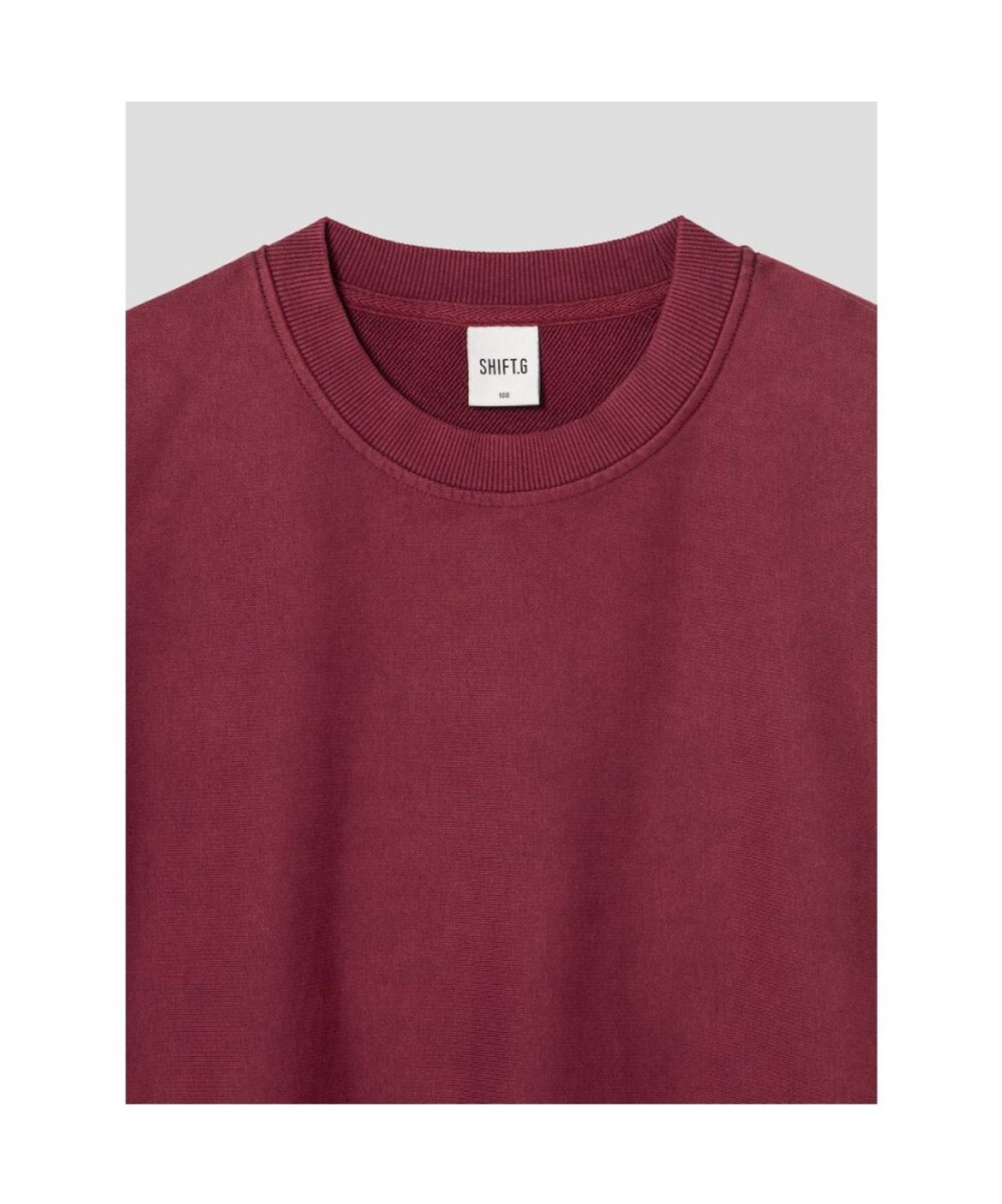 시프트지(SHIFT.G) Washed Color Sweatshirts  Red