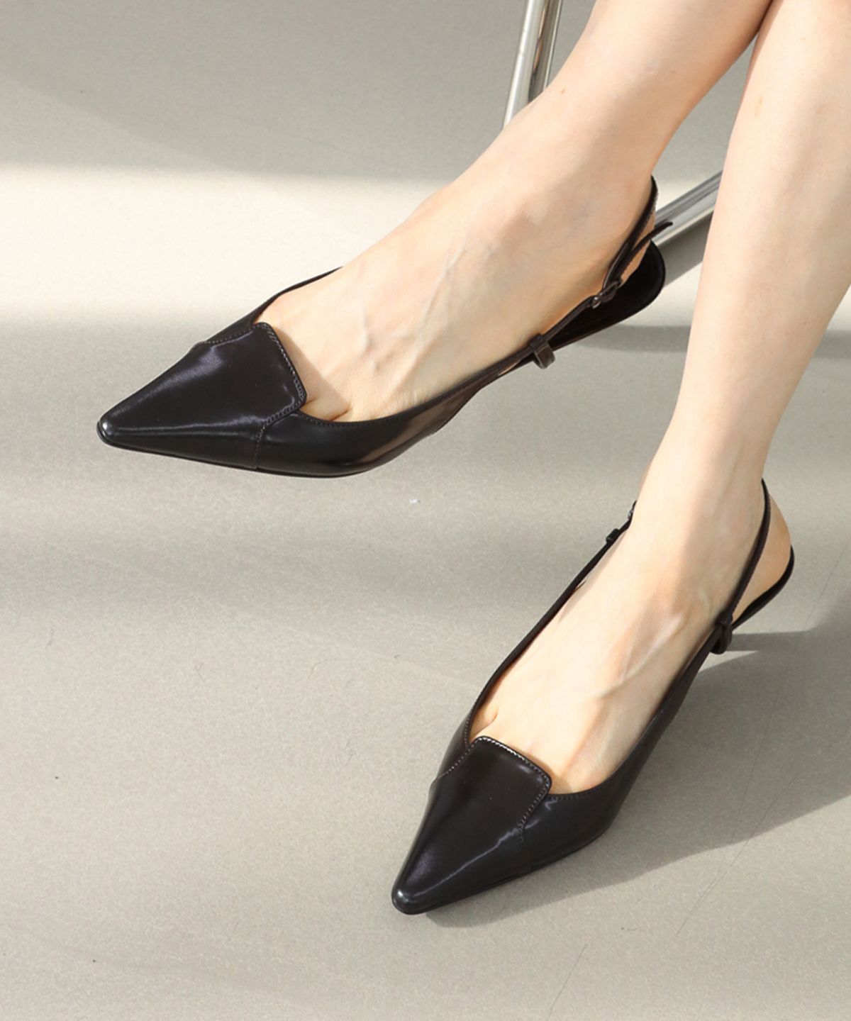 몰핀(MOLPIN) Bon slingback_25518_deepbrown