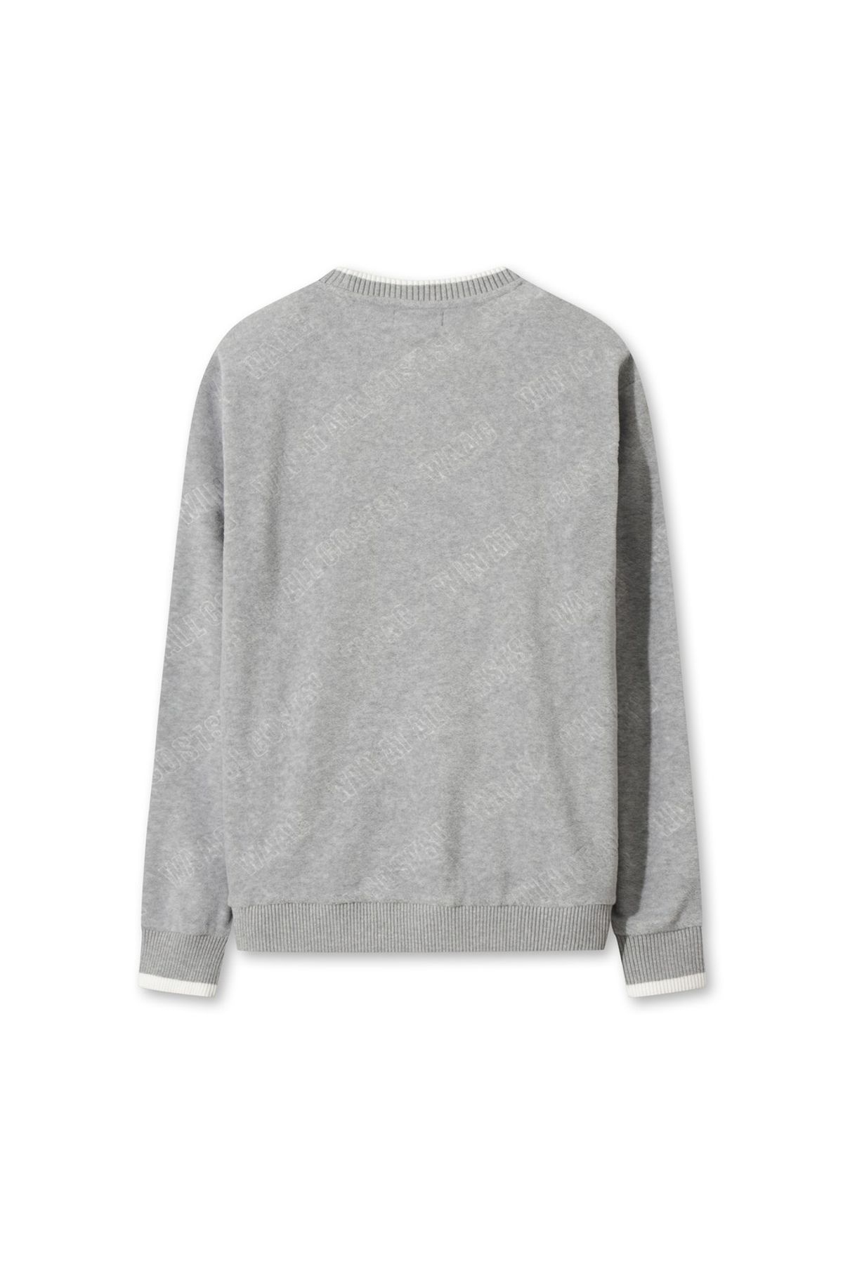 왁(WAAC) Men Embossed WAAC Logo Fleece Pullover WMTBW25707GYM