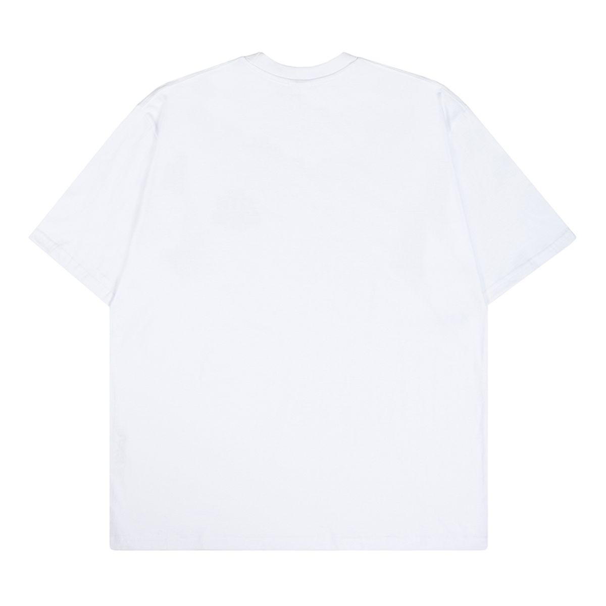 더트웰브라운드(THE 12TH ROUND) WHITE Oversized T-Shirt with Small THE 12TH ROUND Logo