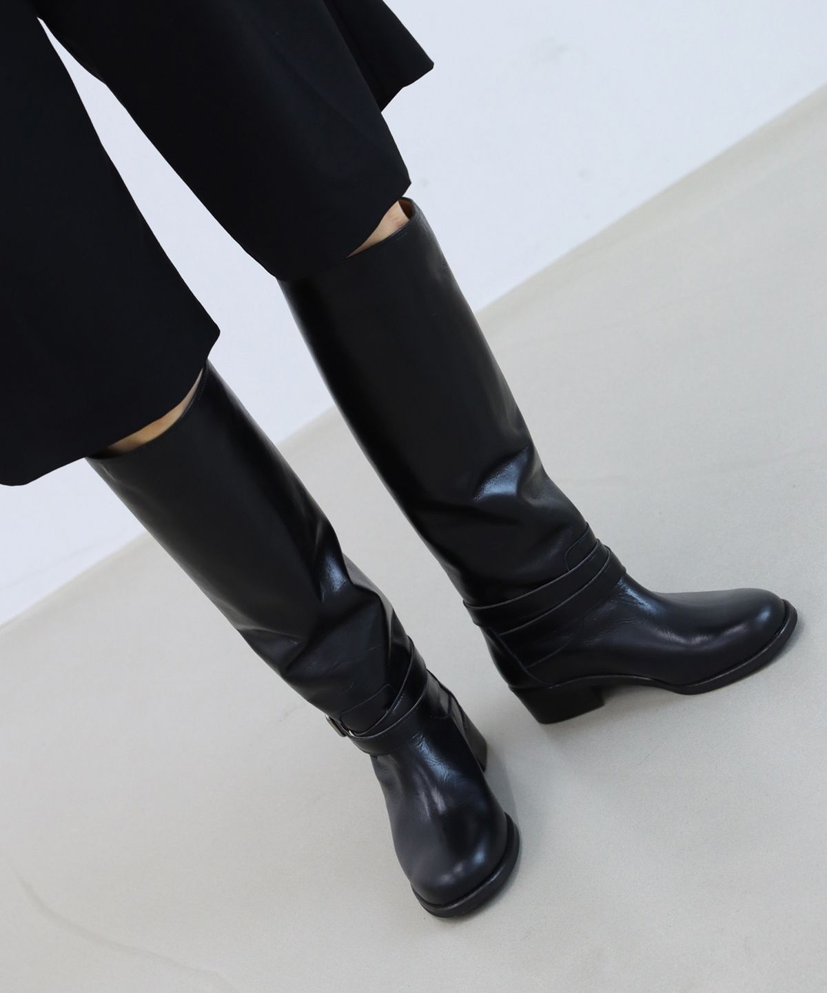 몰핀(MOLPIN) Lone long boots_25510_black