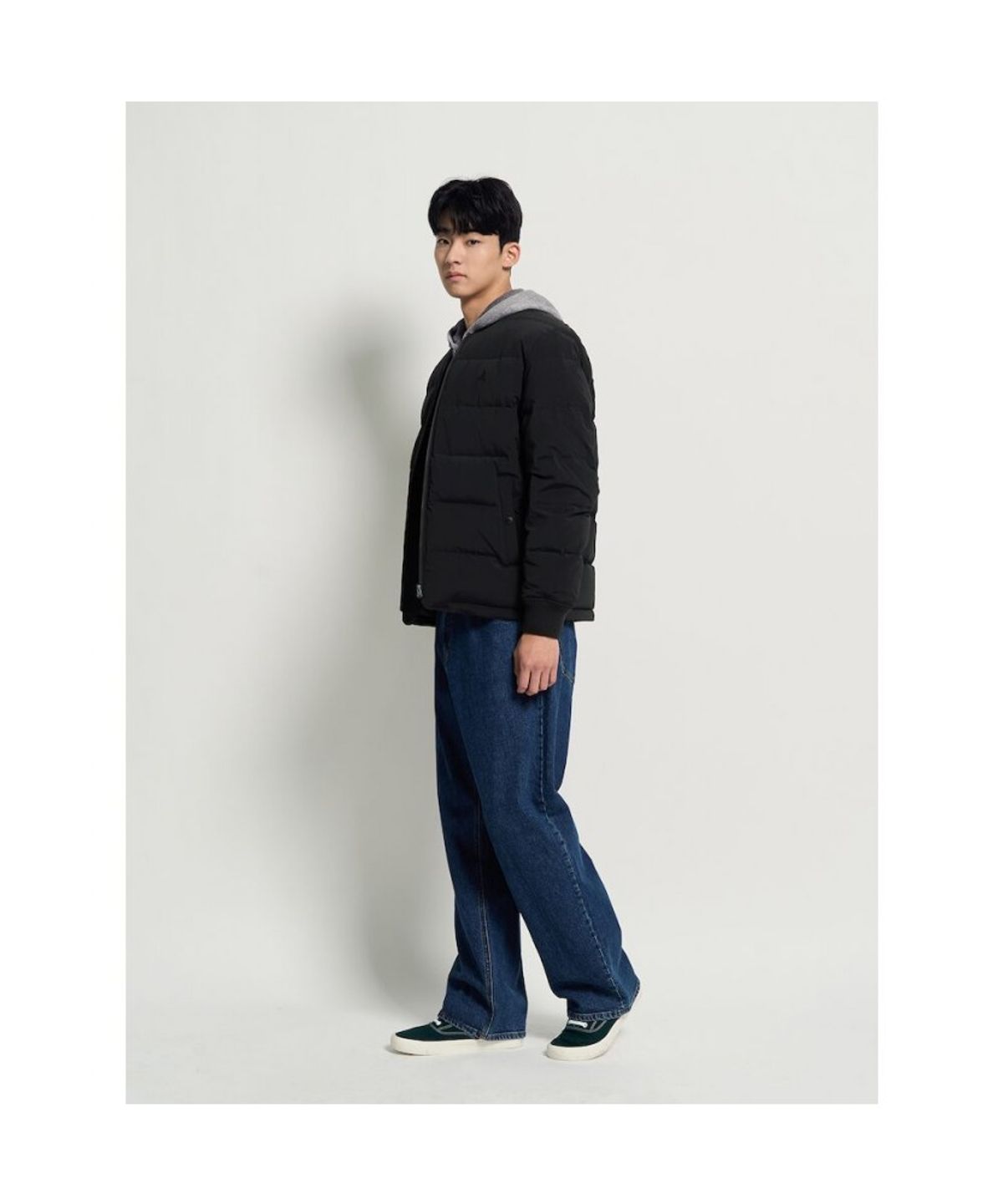 빈폴 멘(BEANPOLE MEN) MA1 중경량 덕다운 점퍼  블랙